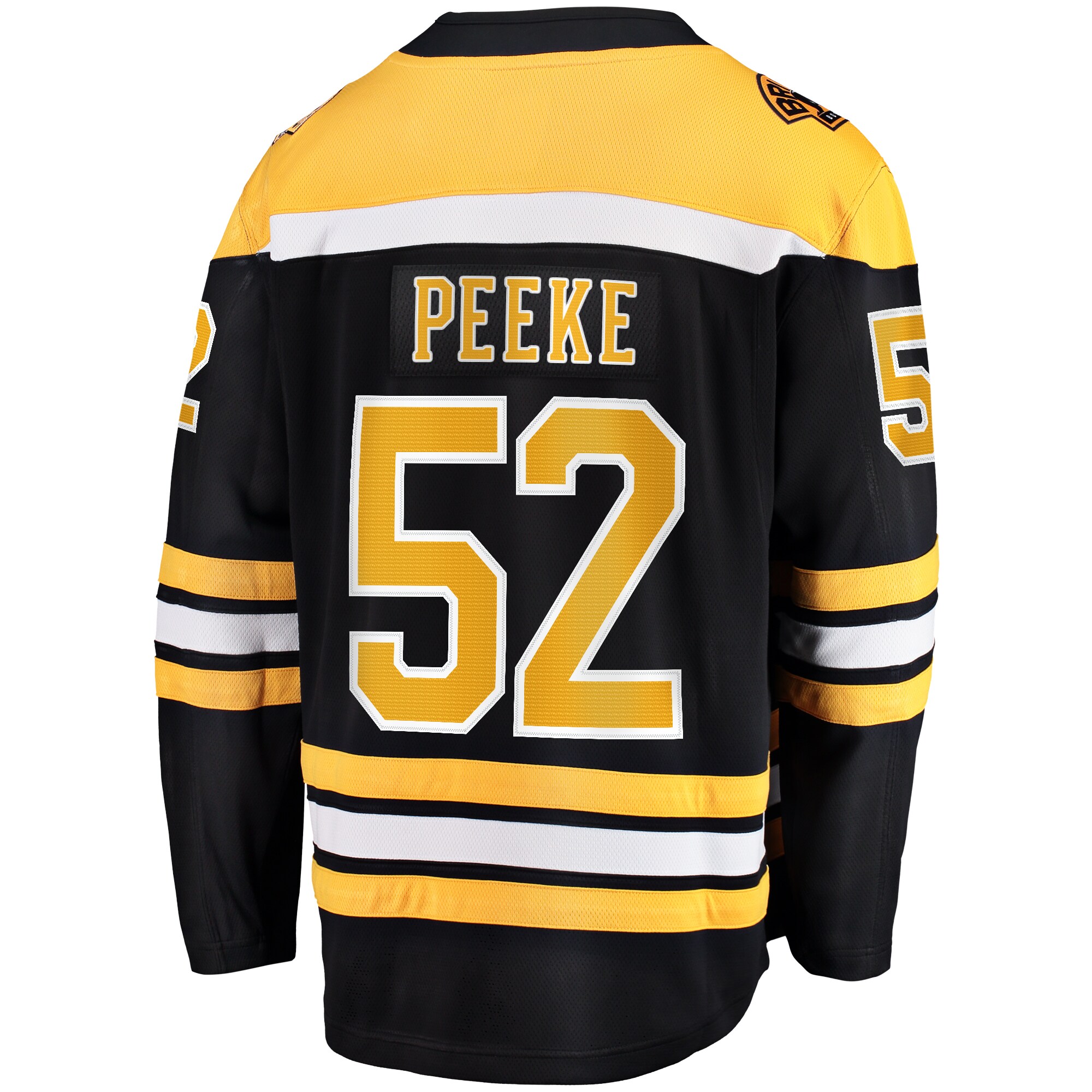 Boston Bruins Andrew Peeke Black Home Premier Breakaway Player NHL Jersey Men's