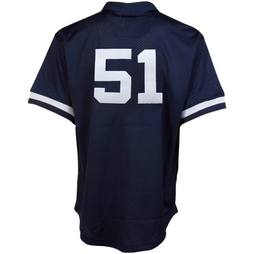 New York Yankees Bernie Williams Mitchell Ness Navy Cooperstown Mesh Batting Practice MLB Jersey Men's