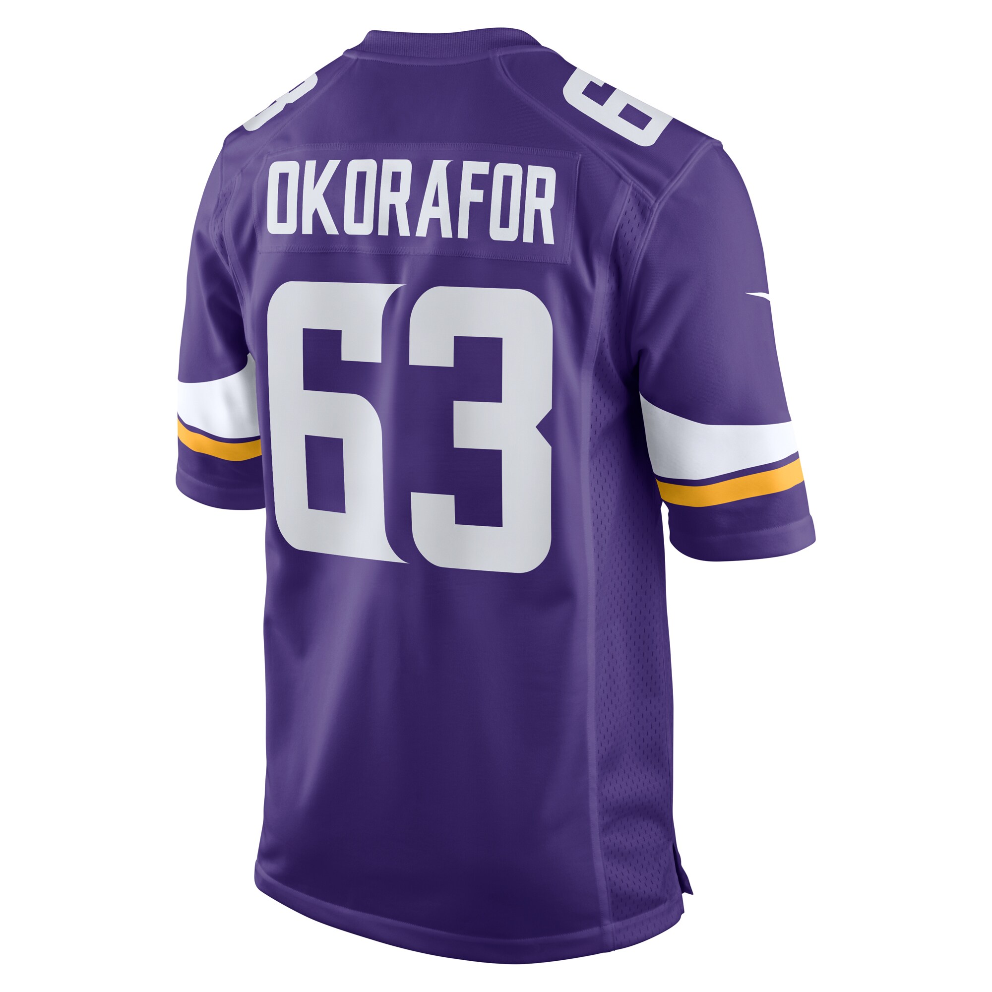 Minnesota Vikings Chim Okorafor Purple Team Game NFL Jersey Men's