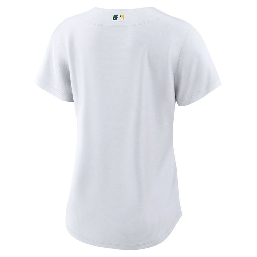 Oakland Athletics Home Blank White MLB Jersey Women's