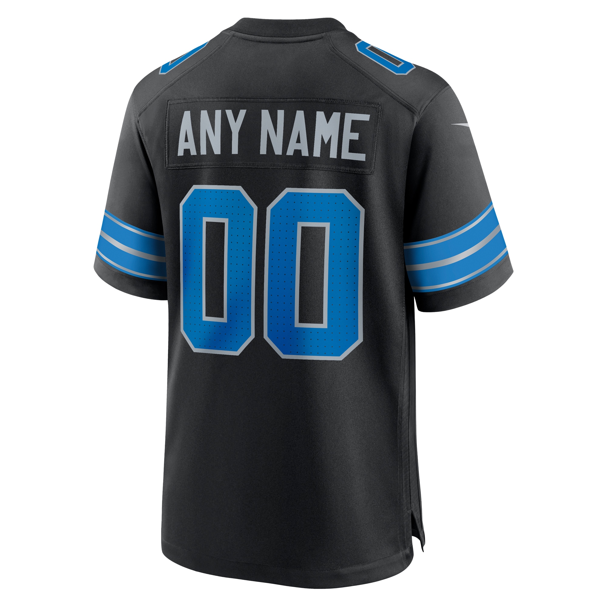 Detroit Lions Black Alternate Custom Game NFL Jersey Men's