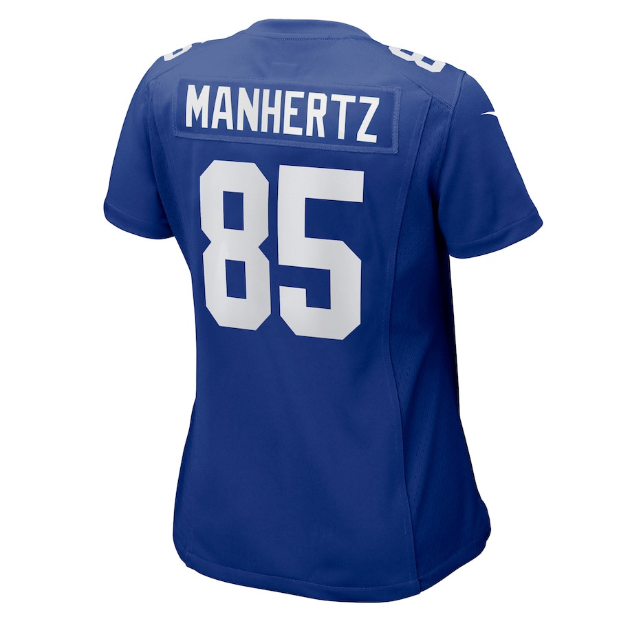 Chris Manhertz 85 New York Giants Game Royal NFL Jersey Women's