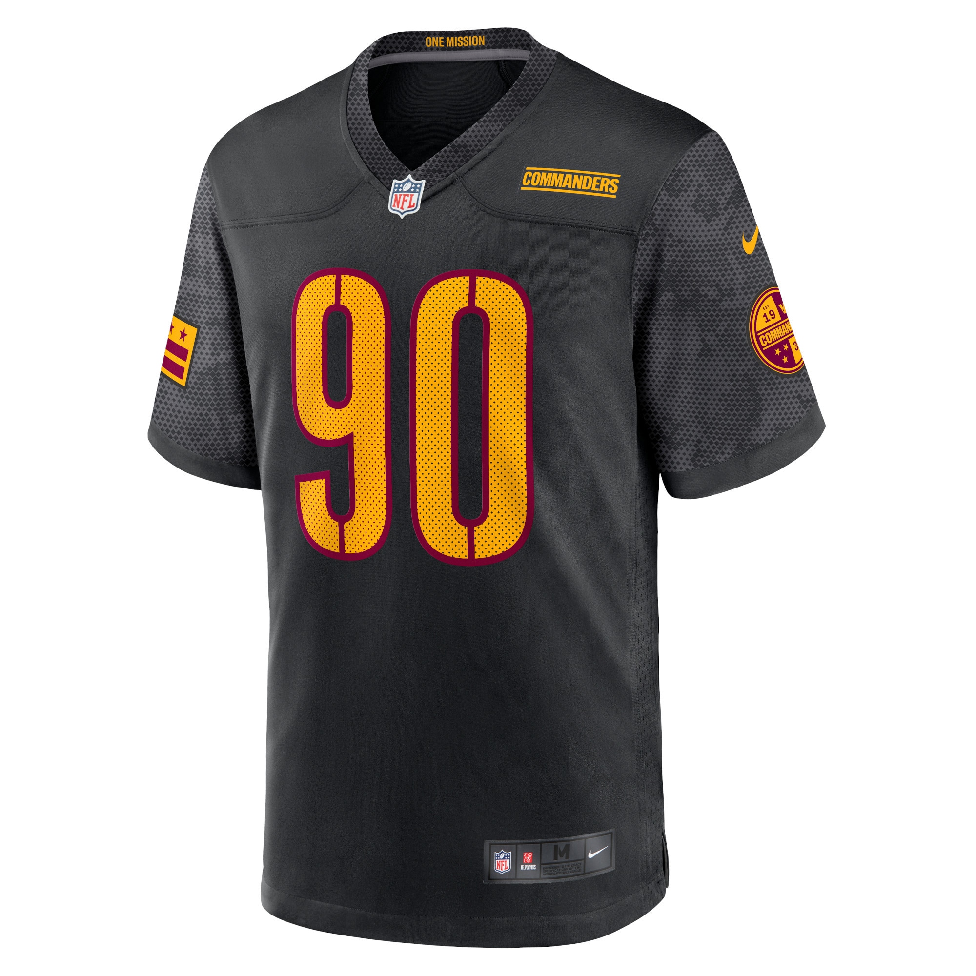 Washington Commanders Montez Sweat Black Game NFL Jersey Youth