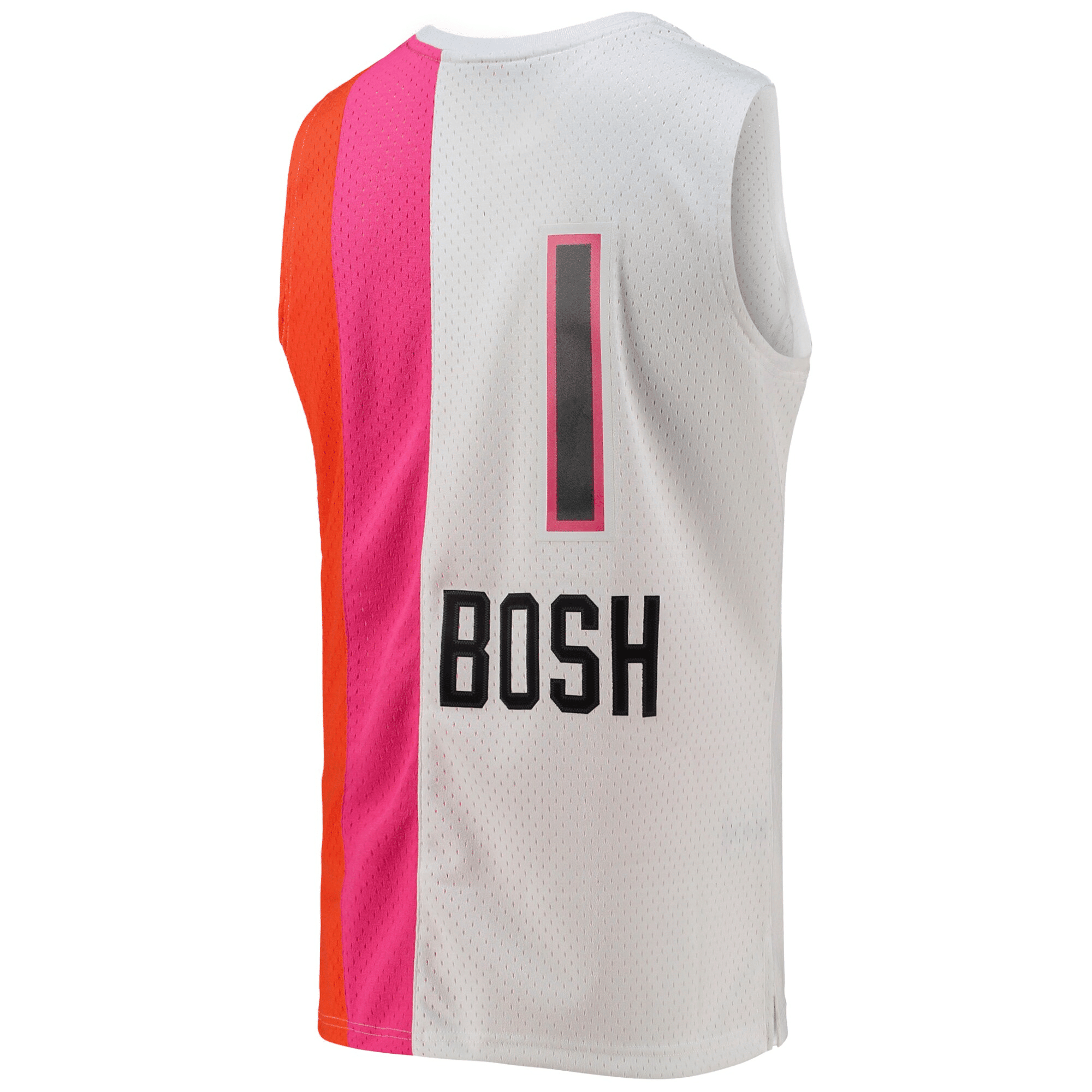 Chris Bosh Miami Heat Mitchell Ness 2011-12 Hardwood Classics Swingman White NBA Jersey Men's