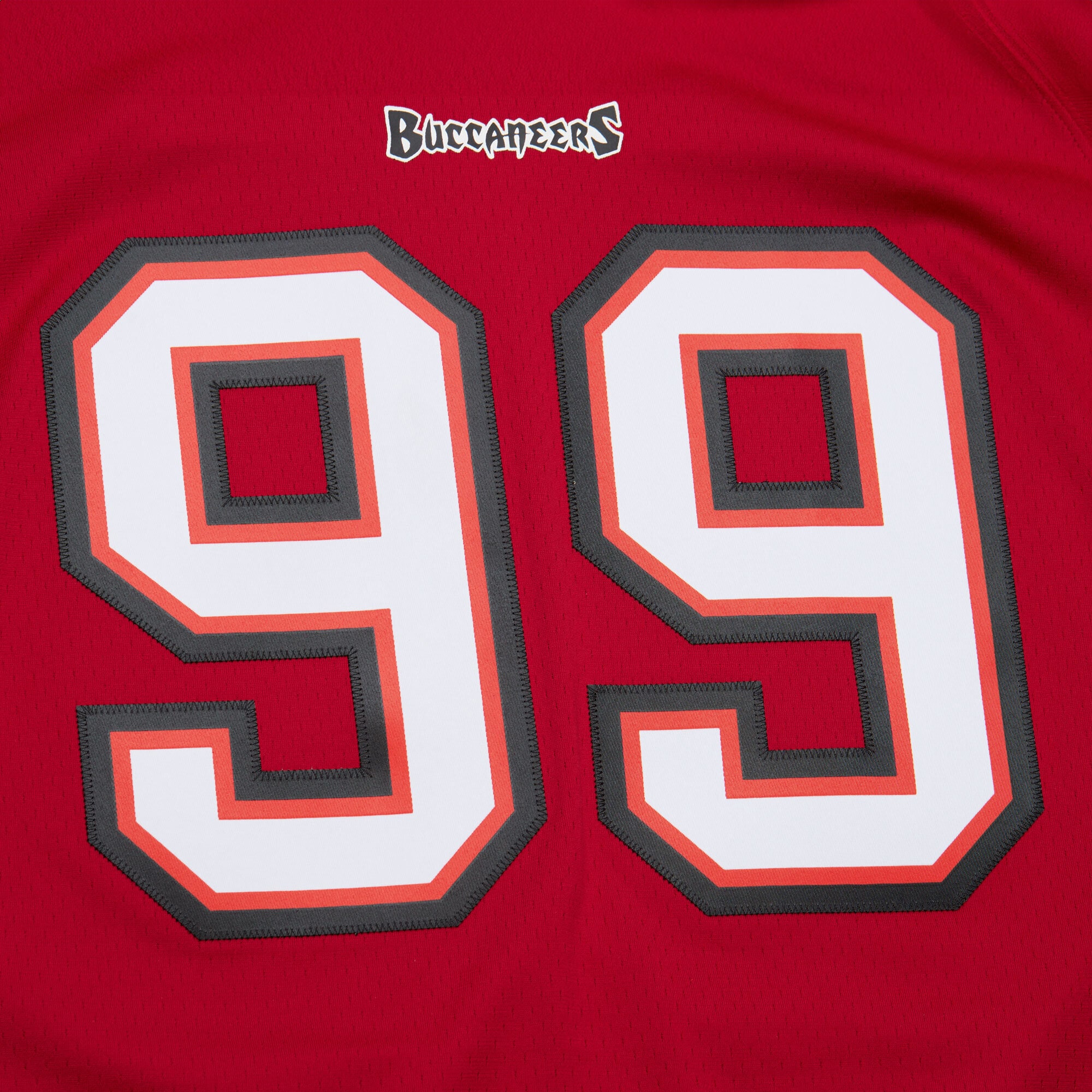 Tampa Bay Buccaneers Warren Sapp Mitchell Ness Red 2002 Legacy NFL Jersey Men's