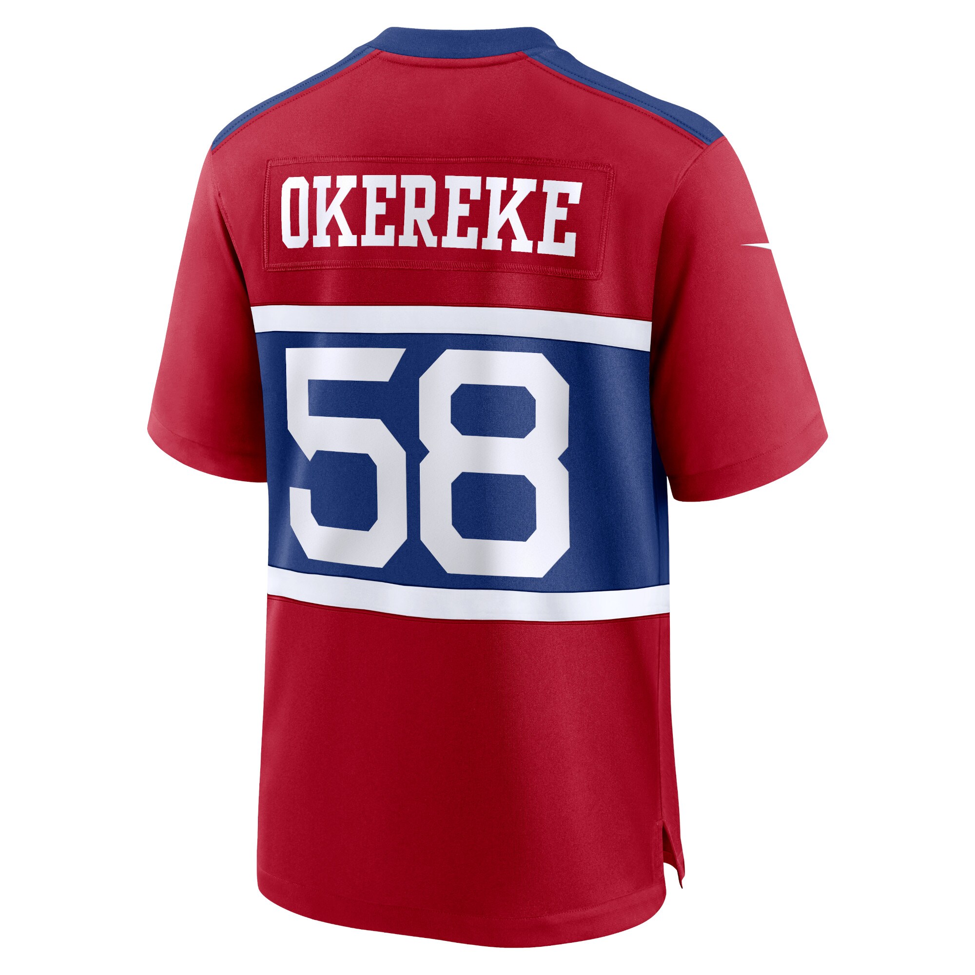 New York Giants Bobby Okereke Century Red Alternate Player Game NFL Jersey Men's
