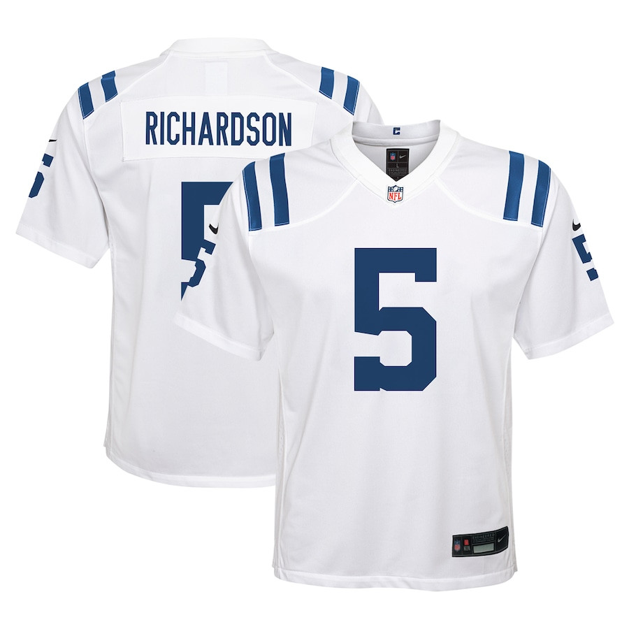 Anthony Richardson 5 Indianapolis Colts Player Game White NFL Jersey Youth