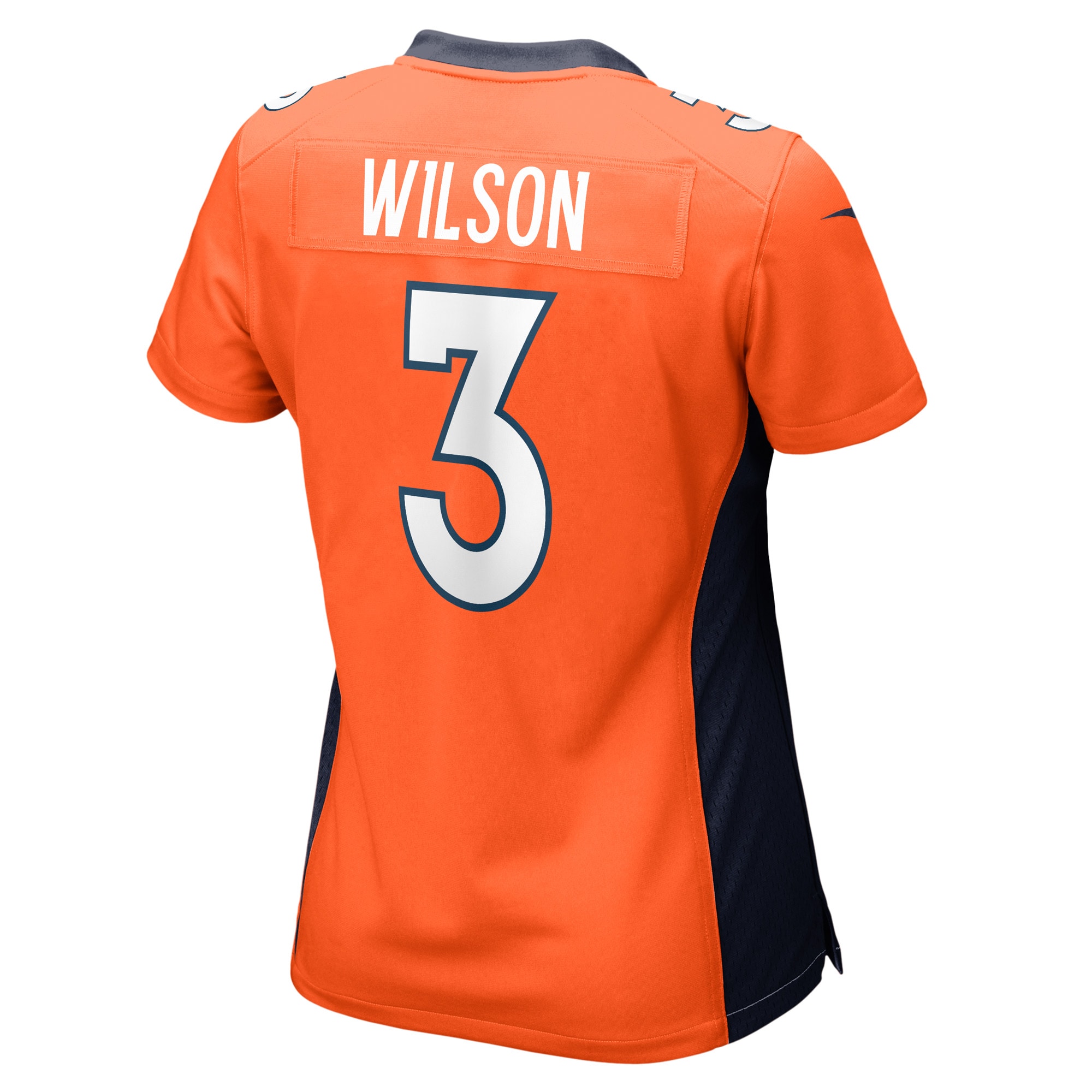 Denver Broncos Russell Wilson Orange Player NFL Jersey Women's