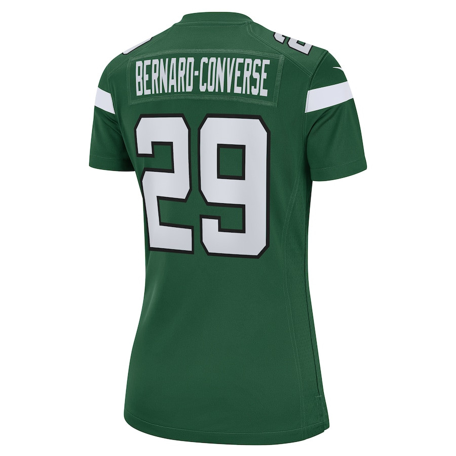 Jarrick Bernard 29 New York Jets Game Gotham Green NFL Jersey Women's