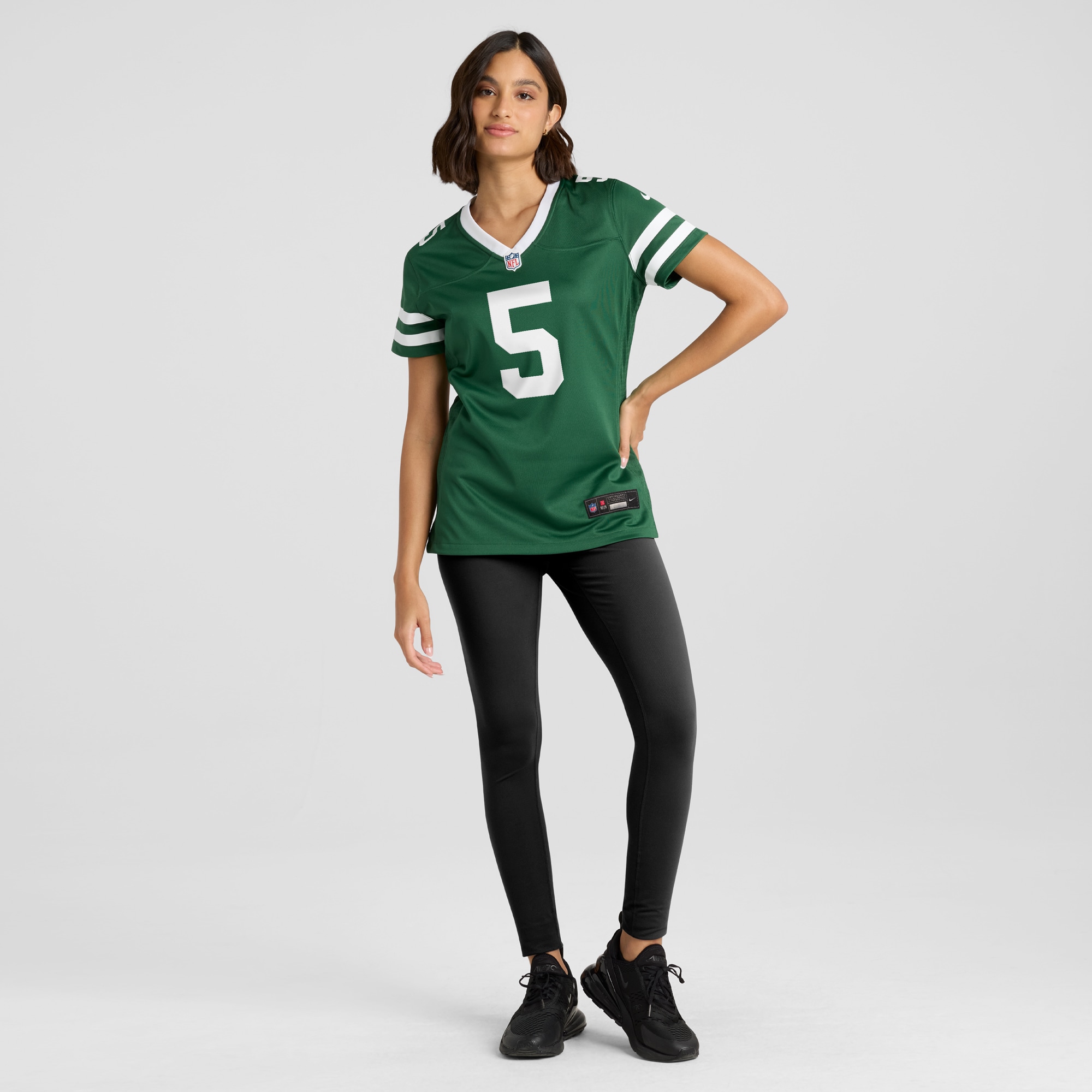 New York Jets Garrett Wilson Legacy Green Game NFL Jersey Women's
