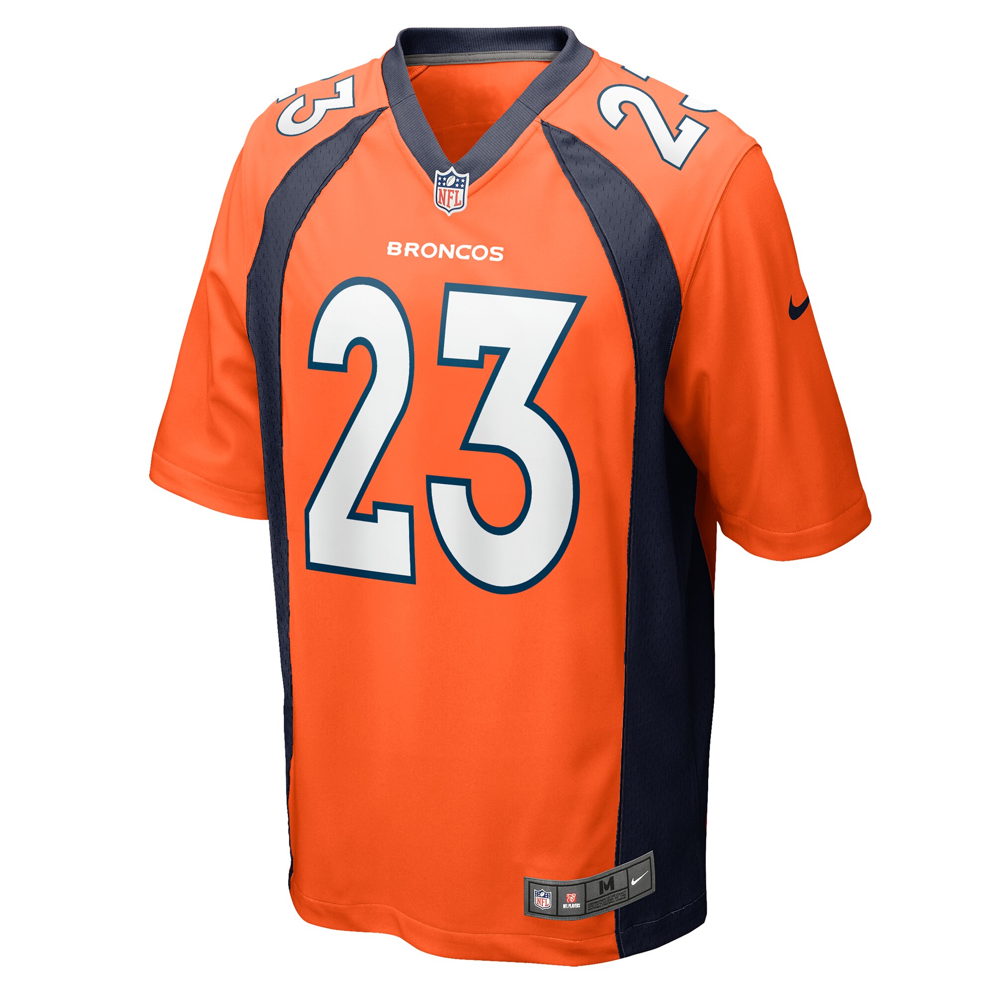 Denver Broncos Fabian Moreau Orange Team Game NFL Jersey Men's