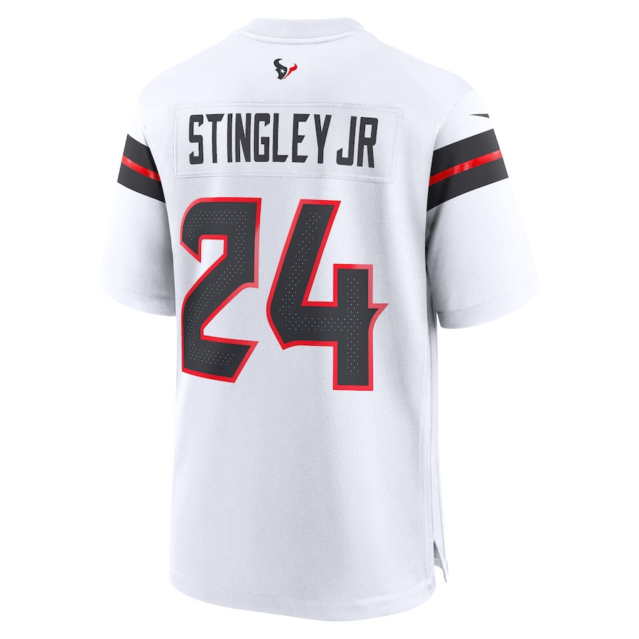 Derek Stingley Jr. 24 Houston Texans Game White NFL Jersey Men's