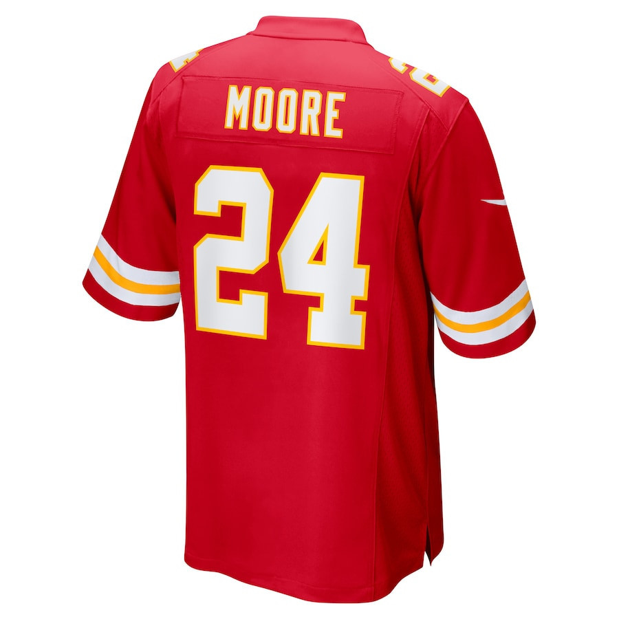 Skyy Moore #24 Kansas City Chiefs Super Bowl LIX Red NFL Jersey Men's
