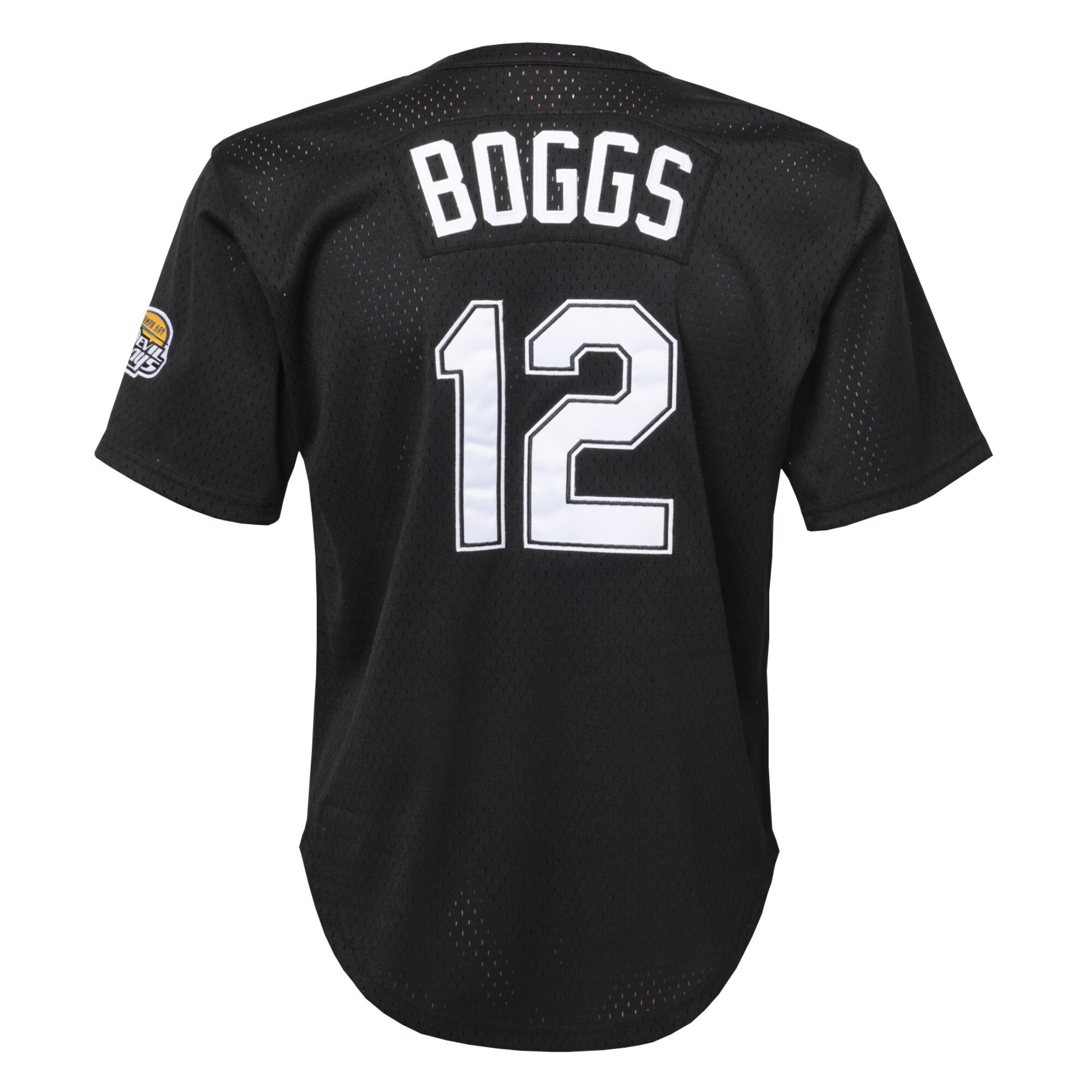 Tampa Bay Rays Wade Boggs Mitchell Ness Black Cooperstown Collection Mesh Batting Practice MLB Jersey Youth