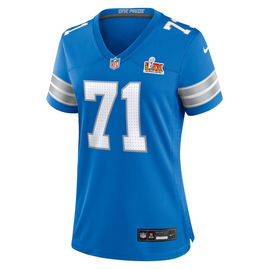 Kevin Zeitler #71 Detroit Lions Super Bowl LIX Blue NFL Jersey Women's