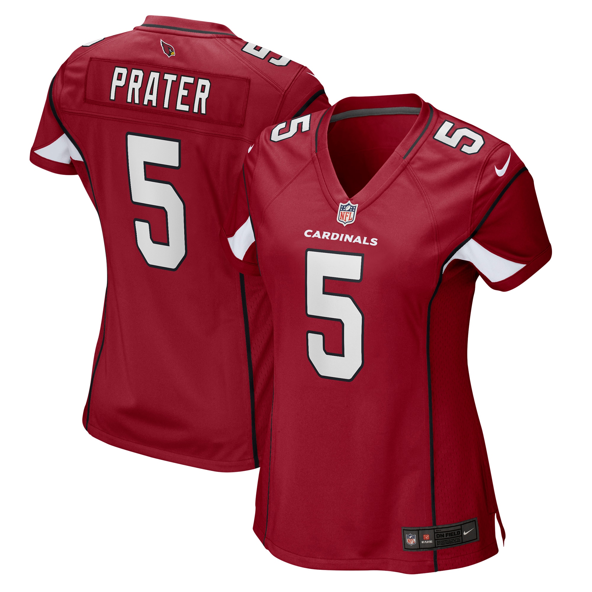 Arizona Cardinals Matt Prater Cardinal Game NFL Jersey Women's