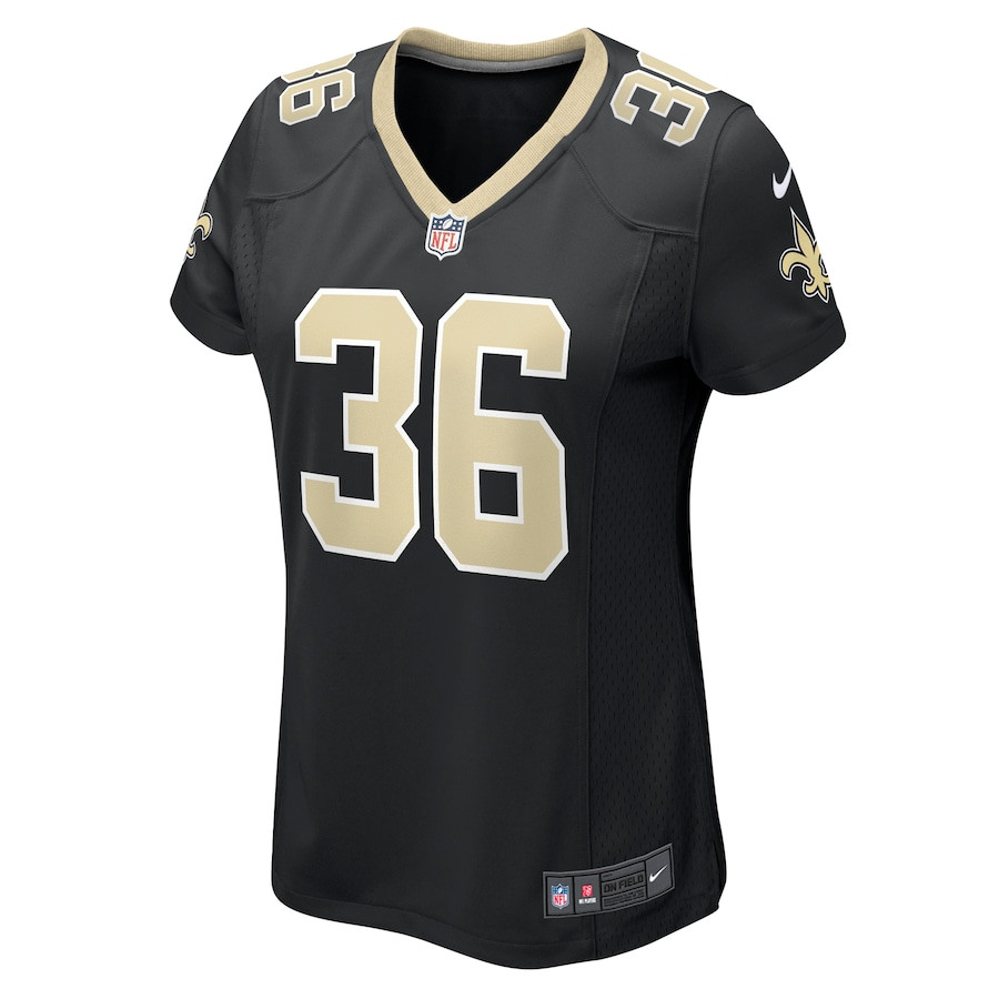Rico Payton 36 New Orleans Saints Game Black NFL Jersey Women's