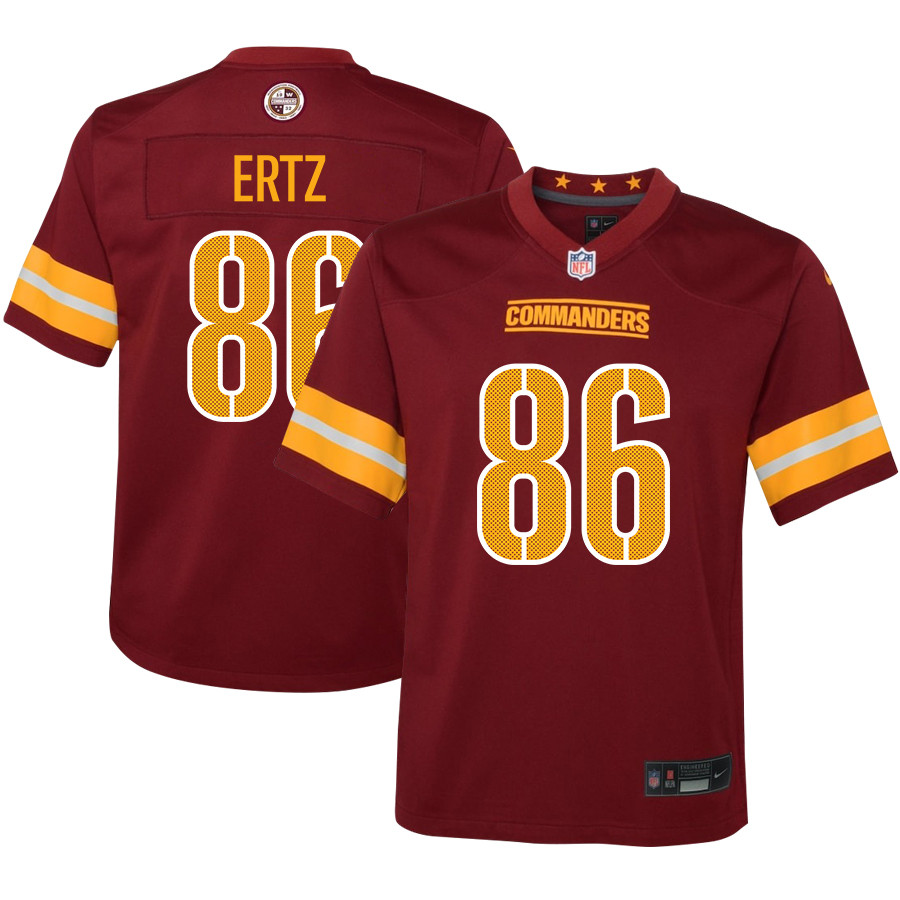 Zach Ertz 86 Washington Commanders Game Burgundy NFL Jersey Youth