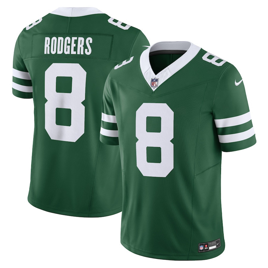 Aaron Rodgers 8 New York Jets Vapor F.U.S.E. Limited Legacy Green NFL Jersey Men's