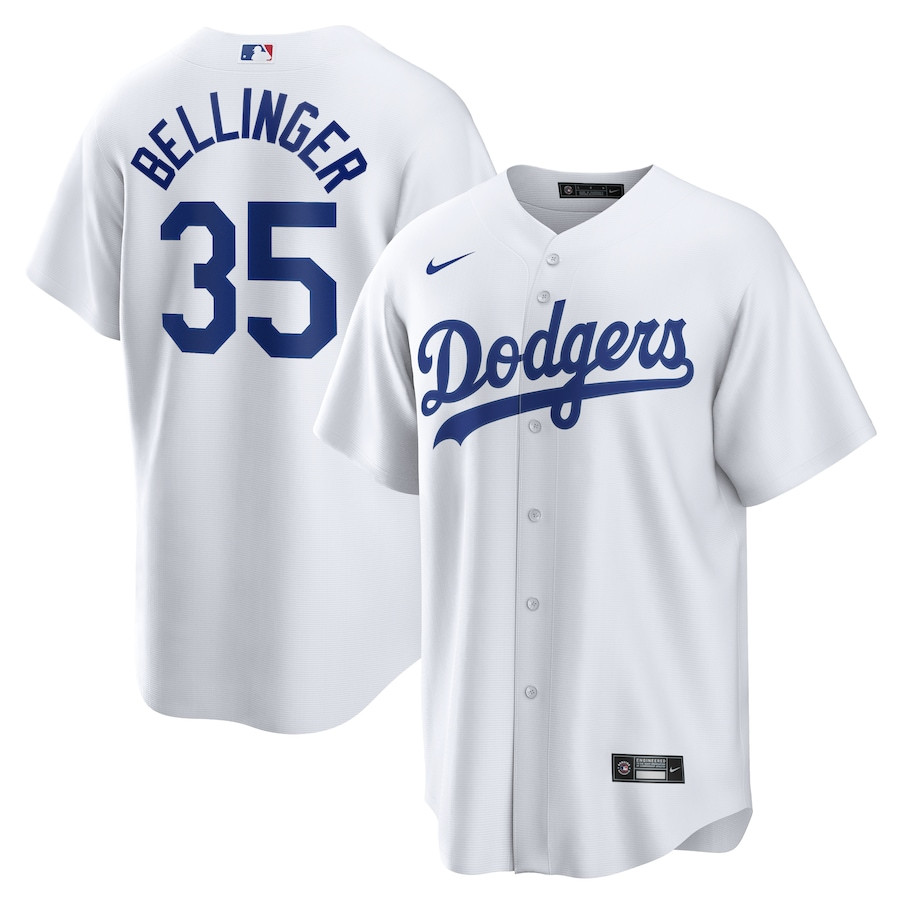 Cody Bellinger 35 Los Angeles Dodgers Home White MLB Jersey Men's