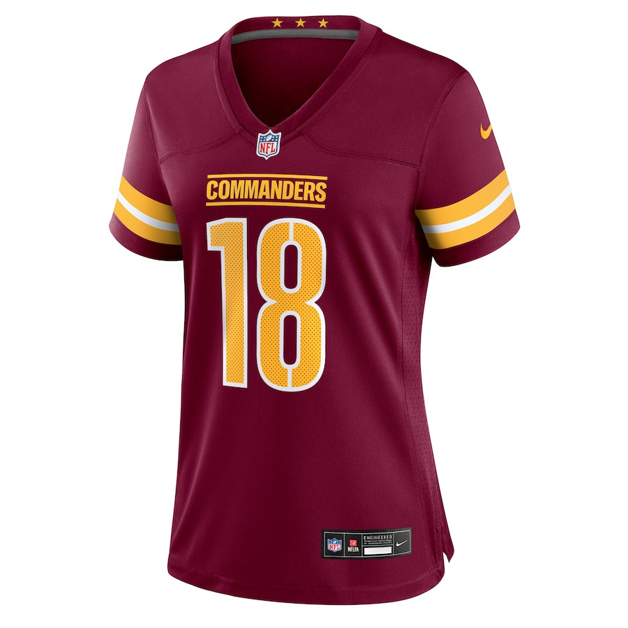 Marcus Mariota 18 Washington Commanders Game Burgundy NFL Jersey Women's