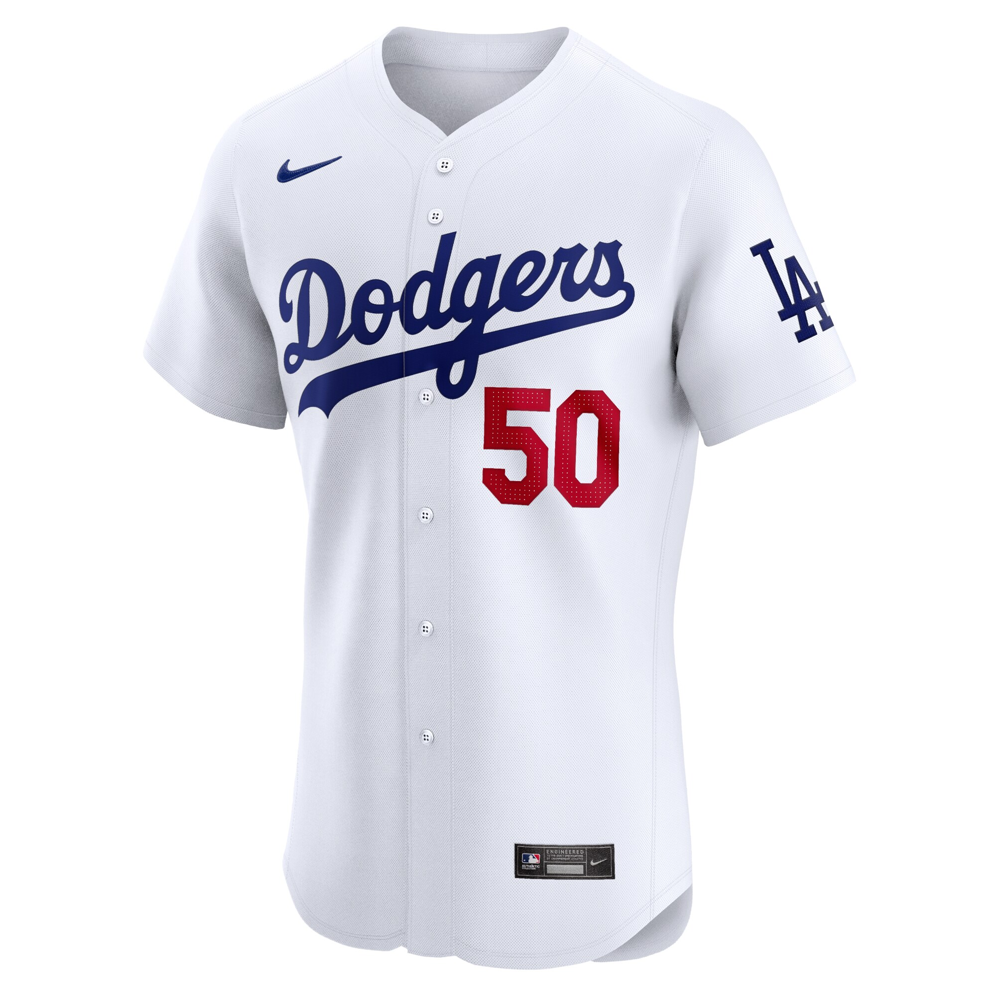 Los Angeles Dodgers Mookie Betts White Home Elite MLB Jersey Men's