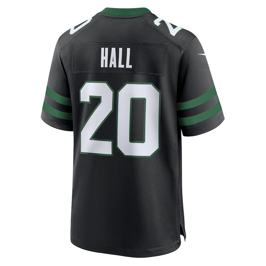 Breece Hall 20 New York Jets Alternate Game Legacy Black NFL Jersey Men's
