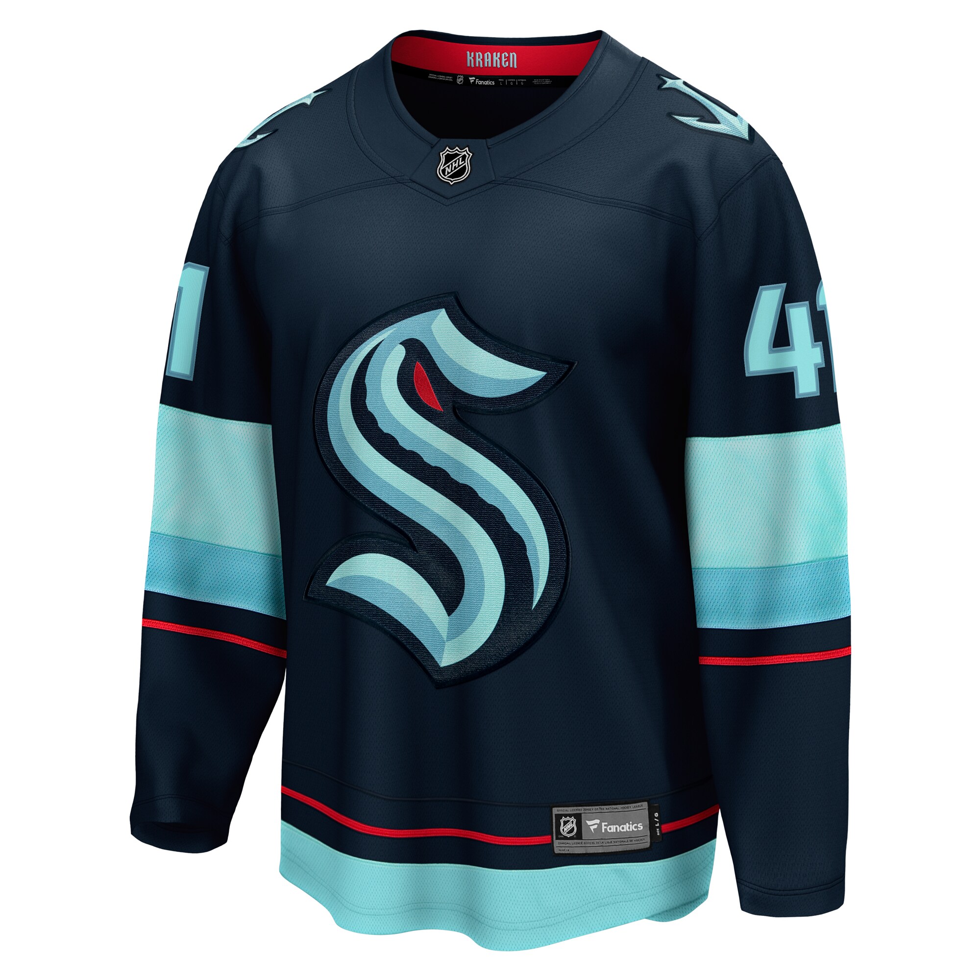 Seattle Kraken Pierre-Edouard Bellemare Deep Sea Blue Home Breakaway Player NHL Jersey Men's
