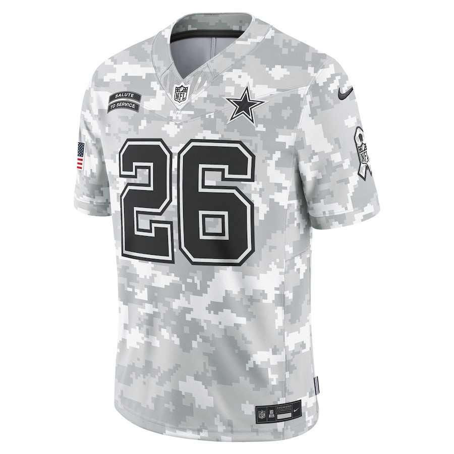 DaRon Bland 26 Dallas Cowboys 2024 Salute to Service Limited Arctic Camo NFL Jersey Men's
