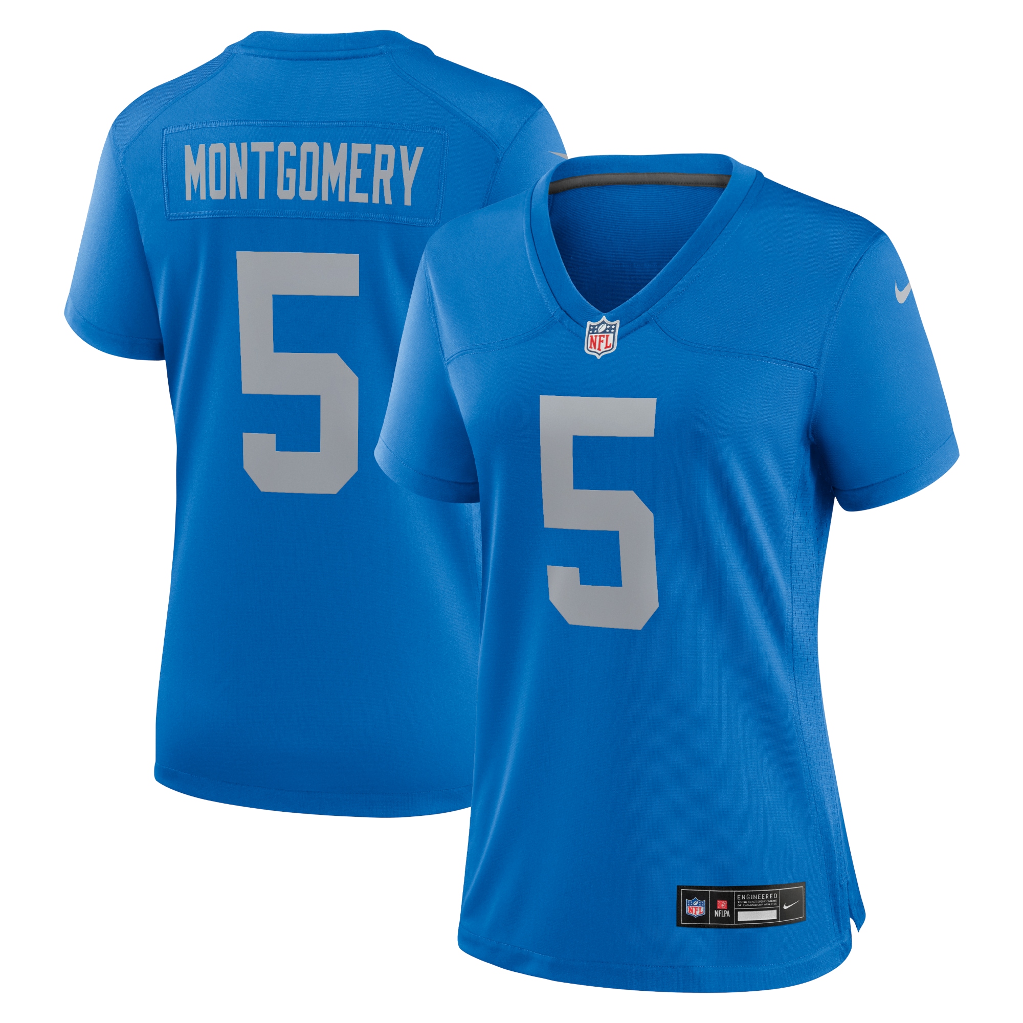 Detroit Lions David Montgomery Blue Alternate Game NFL Jersey Women's