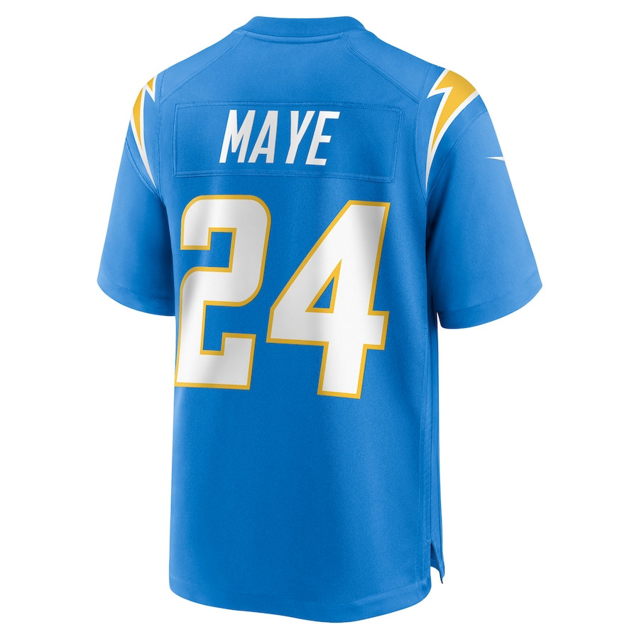 Marcus Maye 24 Los Angeles Chargers Team Game Powder Blue NFL Jersey Men's