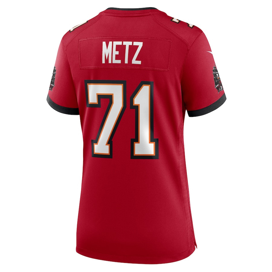 Lorenz Metz 71 Tampa Bay Buccaneers Game Red NFL Jersey Women's
