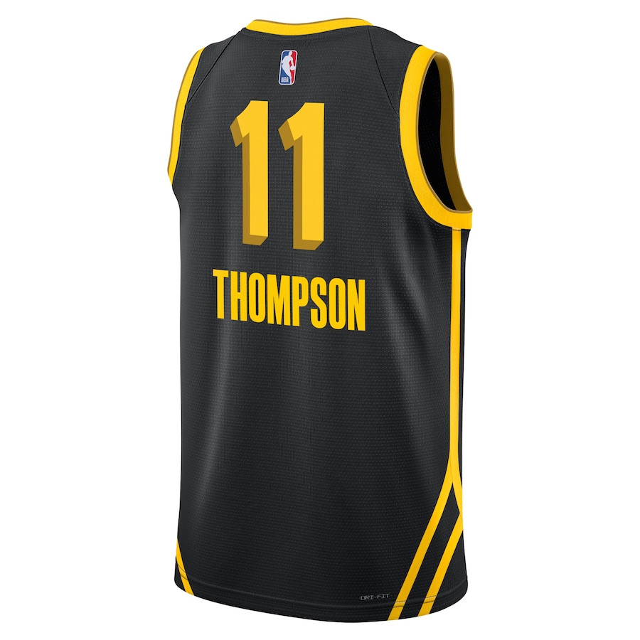 Klay Thompson 11 Golden State Warriors 2023/24 City Edition Swingman Black NBA Jersey Men's
