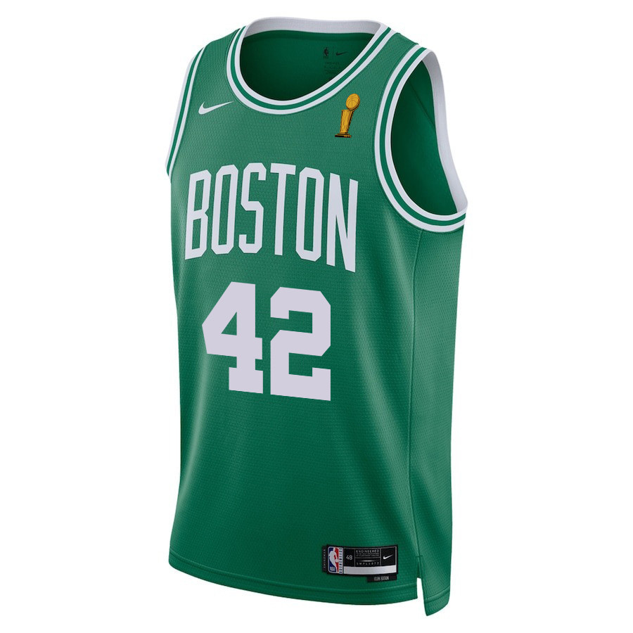 Al Horford 42 Boston Celtics 2024 FINALS CHAMPIONS Icon Edition Kelly Green NBA Jersey Men's