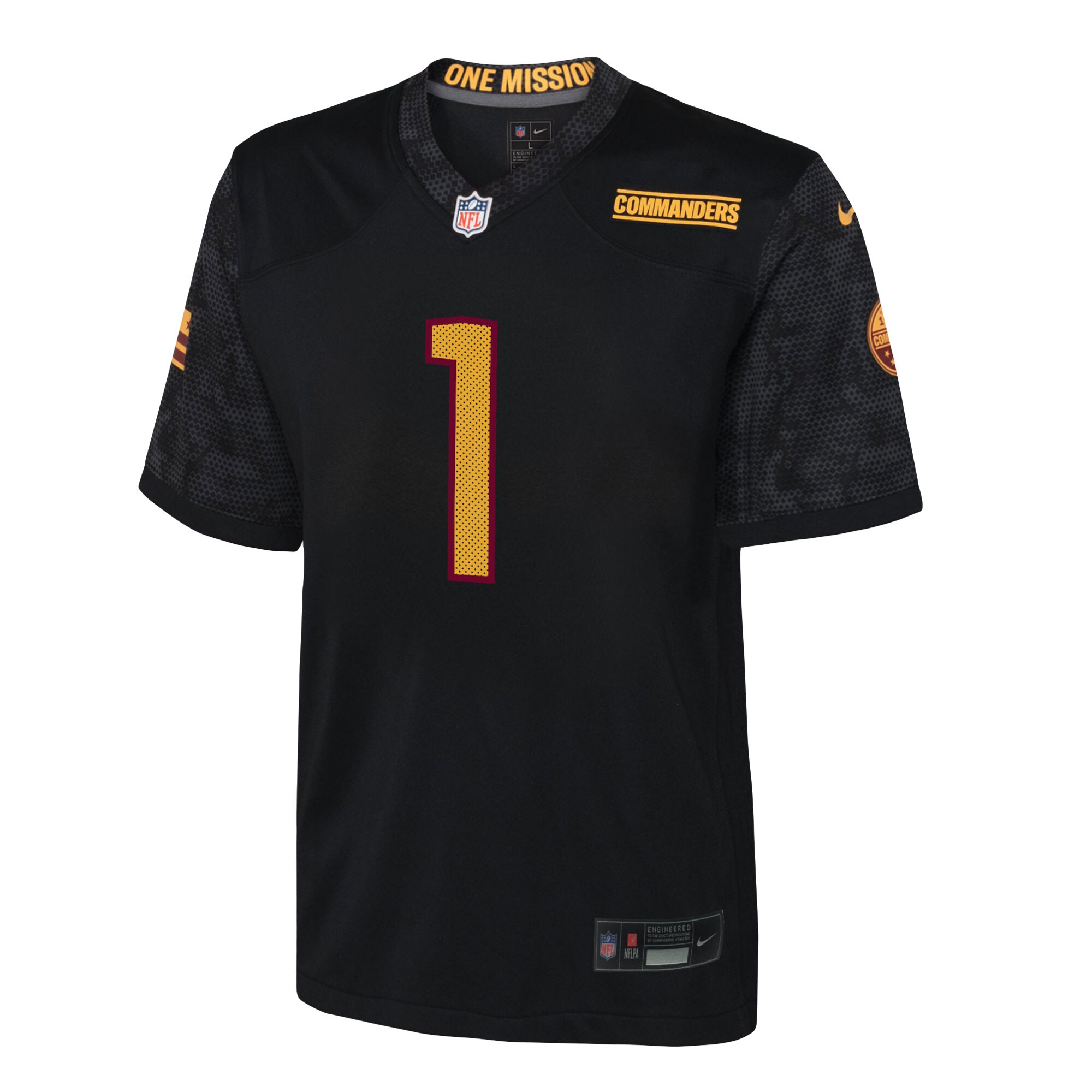 Washington Commanders Jahan Dotson Black Game NFL Jersey Youth