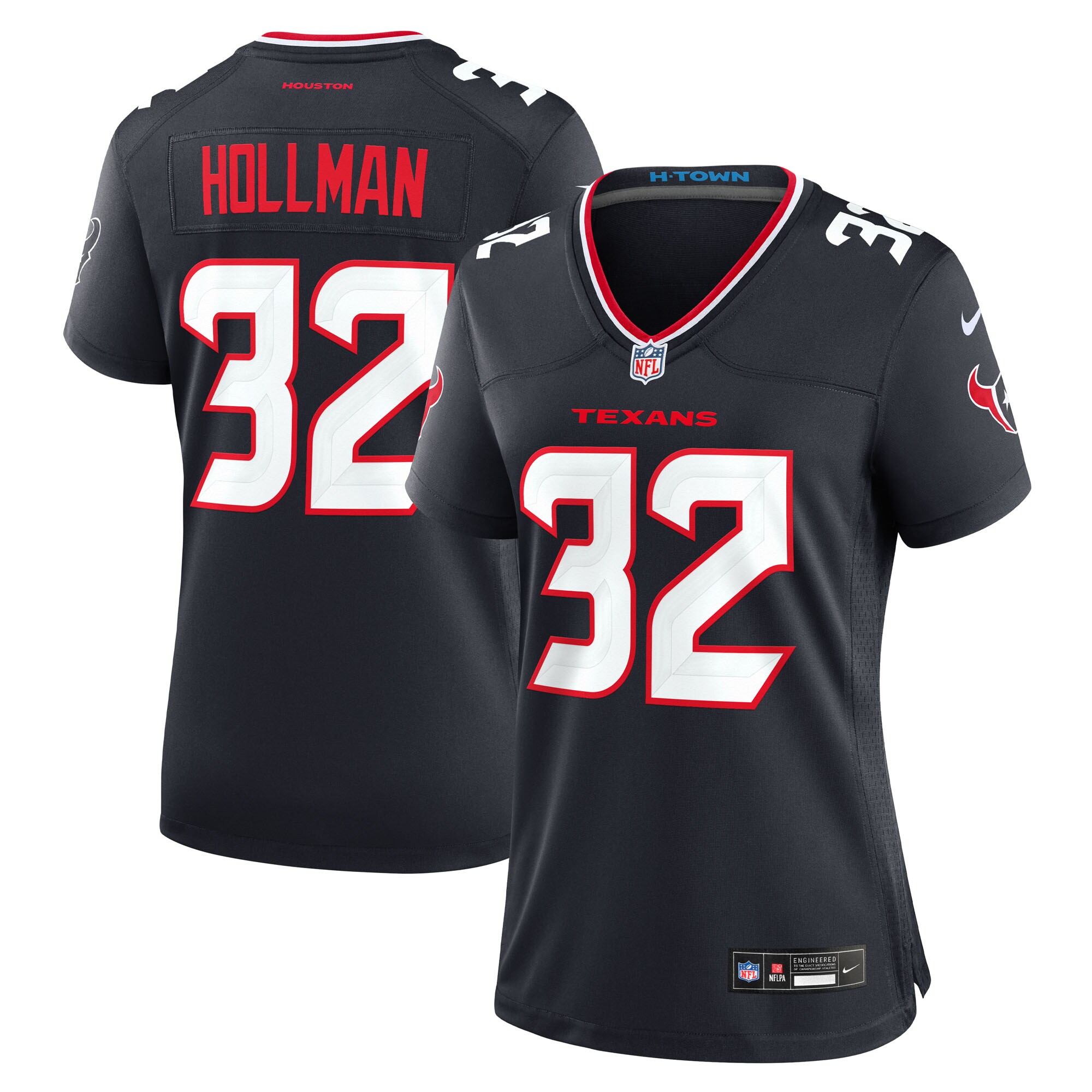 Houston Texans Ka'Dar Hollman Navy Team Game NFL Jersey Women's