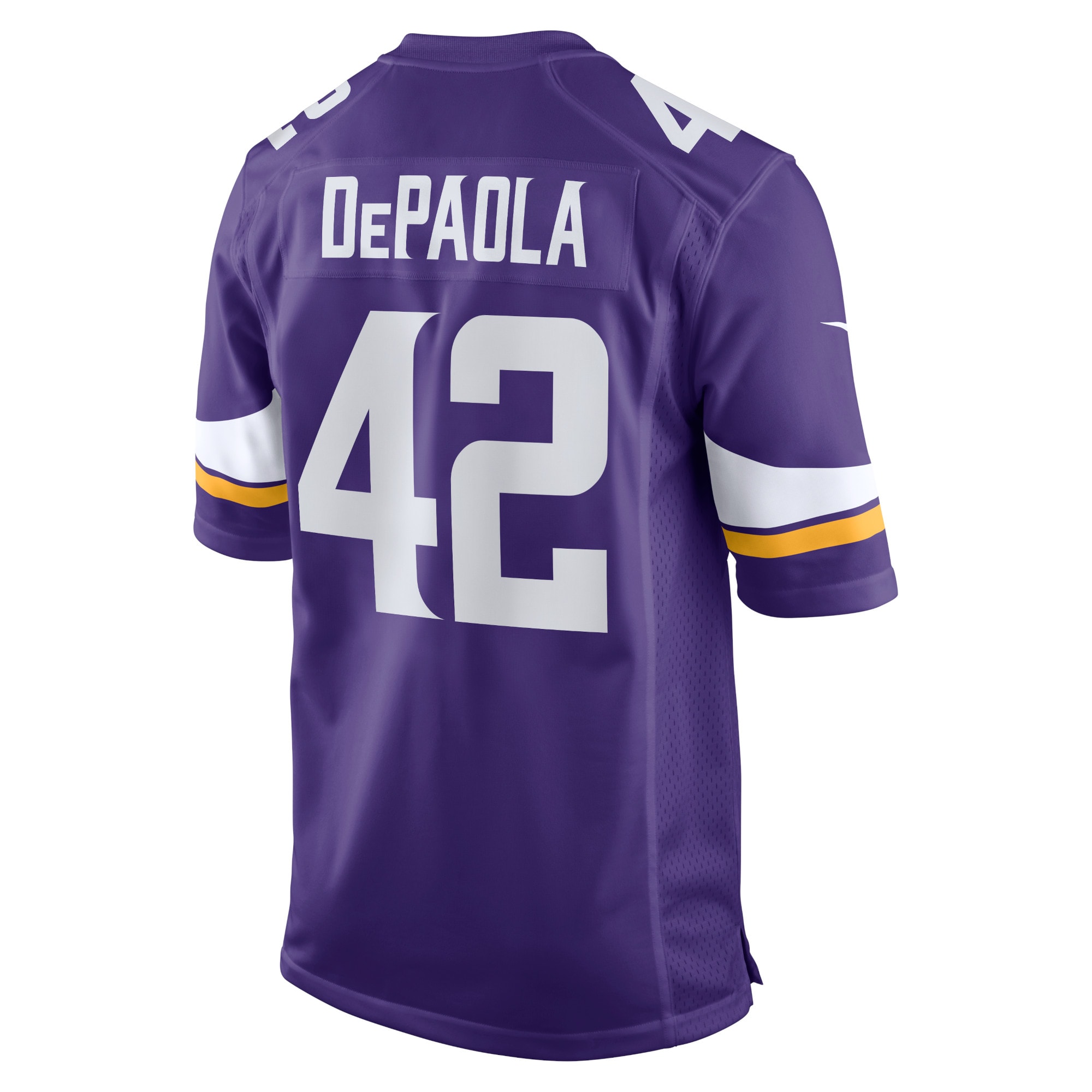 Minnesota Vikings Andrew DePaola Purple Game NFL Jersey Men's