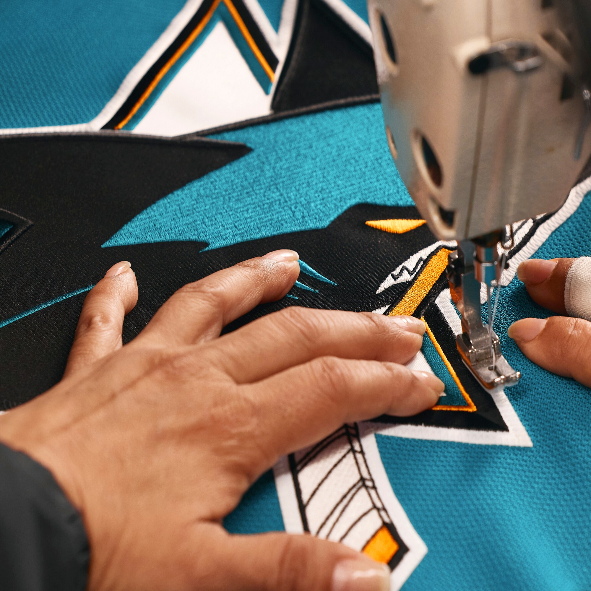 San Jose Sharks Teal Home Pro NHL Jersey Men's