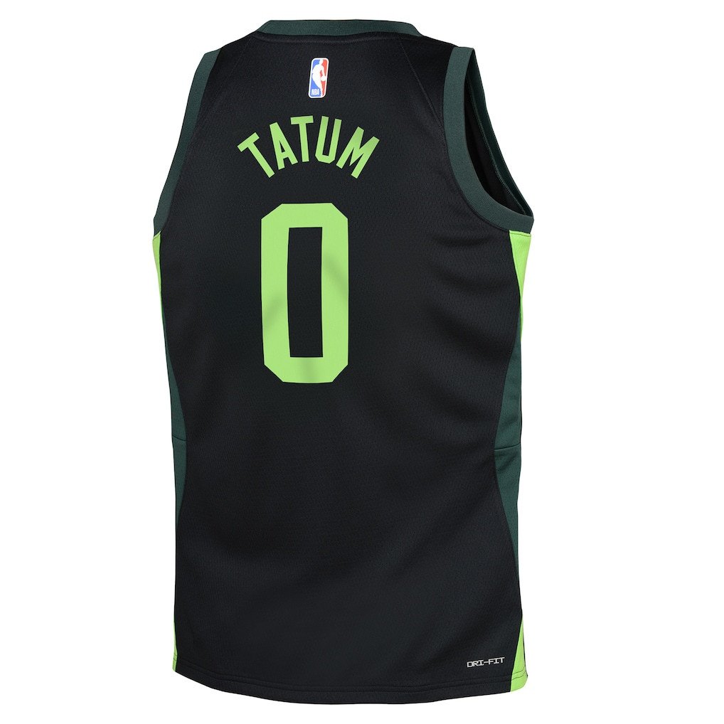 Jayson Tatum 0 Boston Celtics 2024/25 Swingman Playe City Edition Black NBA Jersey Youth