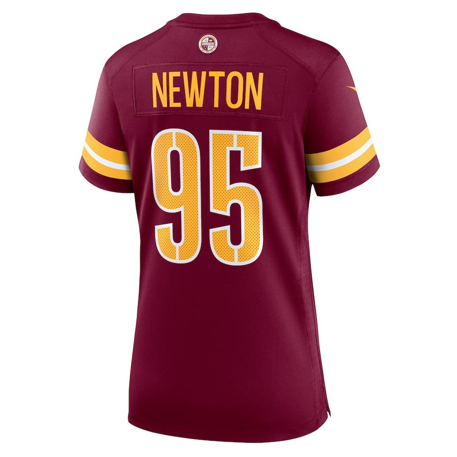 Jer'Zhan Newton #95 Washington Commanders Super Bowl LIX Burgundy NFL Jersey Women's