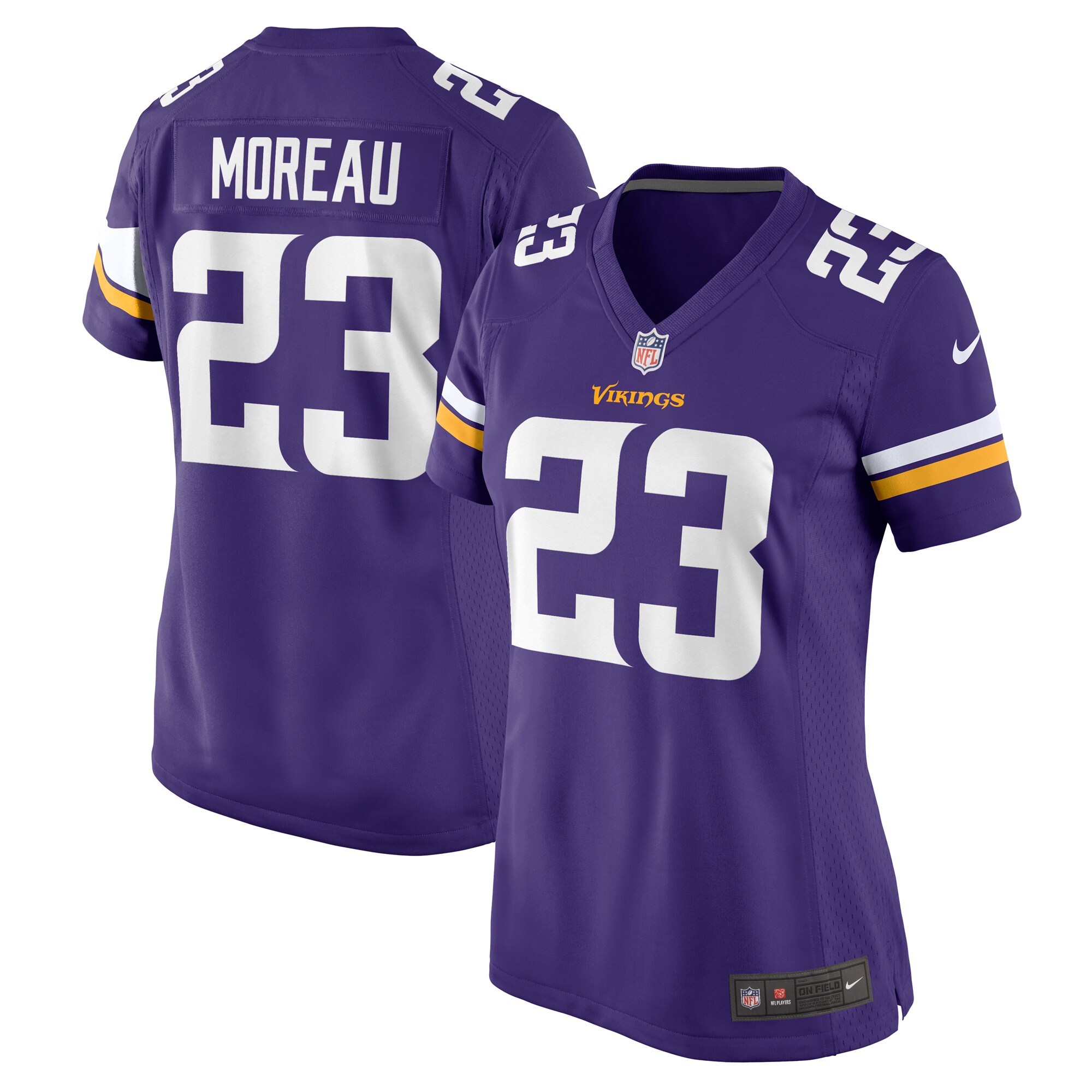 Minnesota Vikings Fabian Moreau Purple Game NFL Jersey Women's