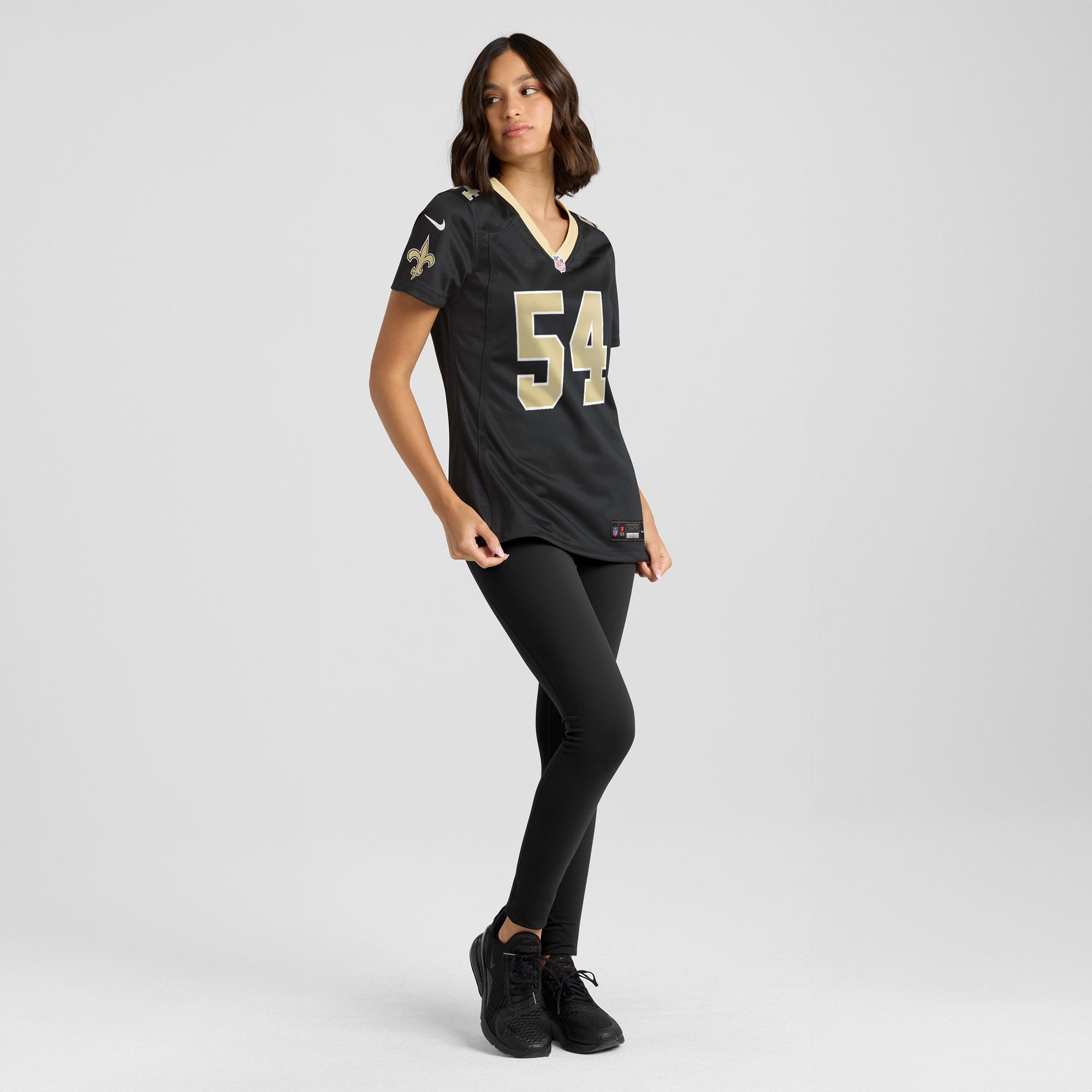 New Orleans Saints Jaylon Smith Black Team Game NFL Jersey Women's