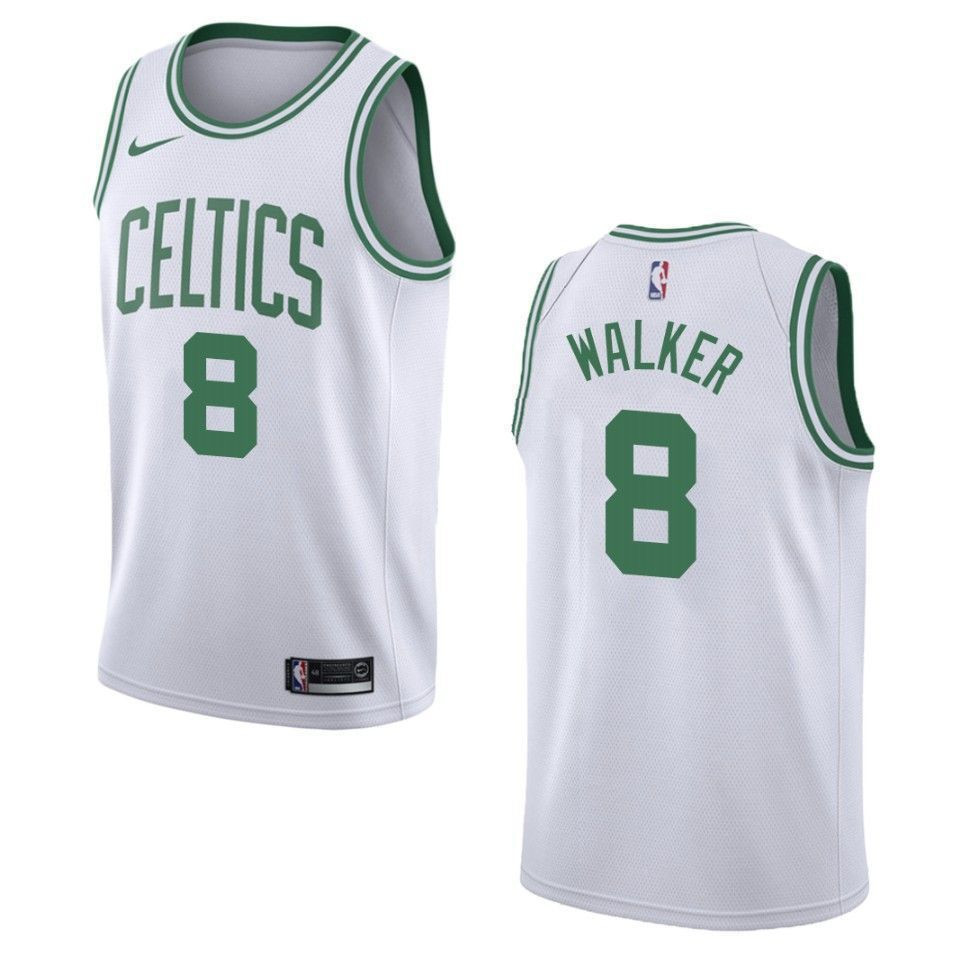 Boston Celtics 8 Kemba Walker Association Swingman White NBA Jersey Men's