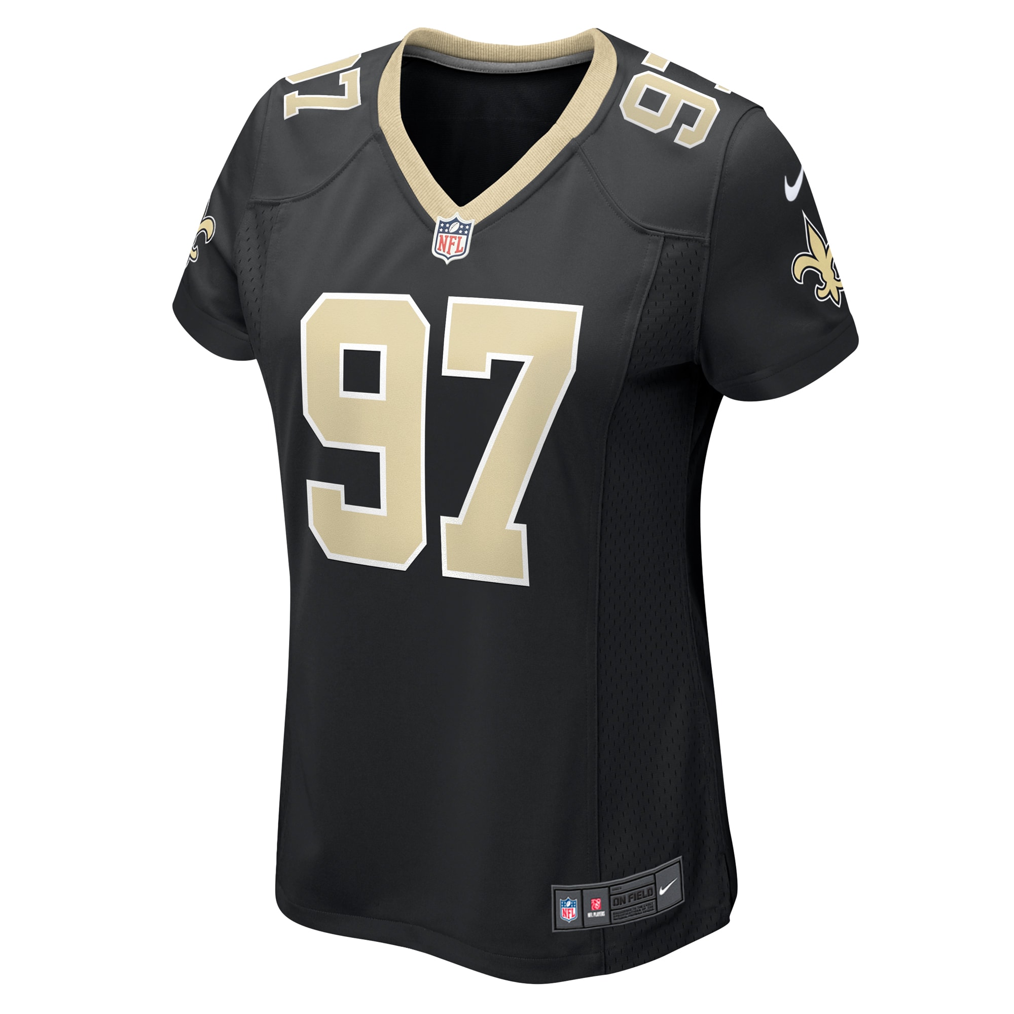 New Orleans Saints Khristian Boyd Black Game NFL Jersey Women's