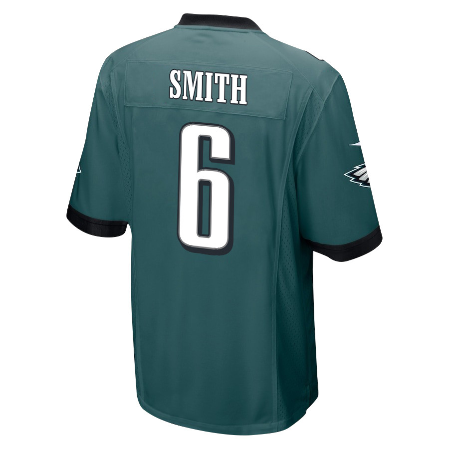 DeVonta Smith 6 Philadelphia Eagles Super Bowl LIX New Orleans Patch Game Midnight Green NFL Jersey Men's