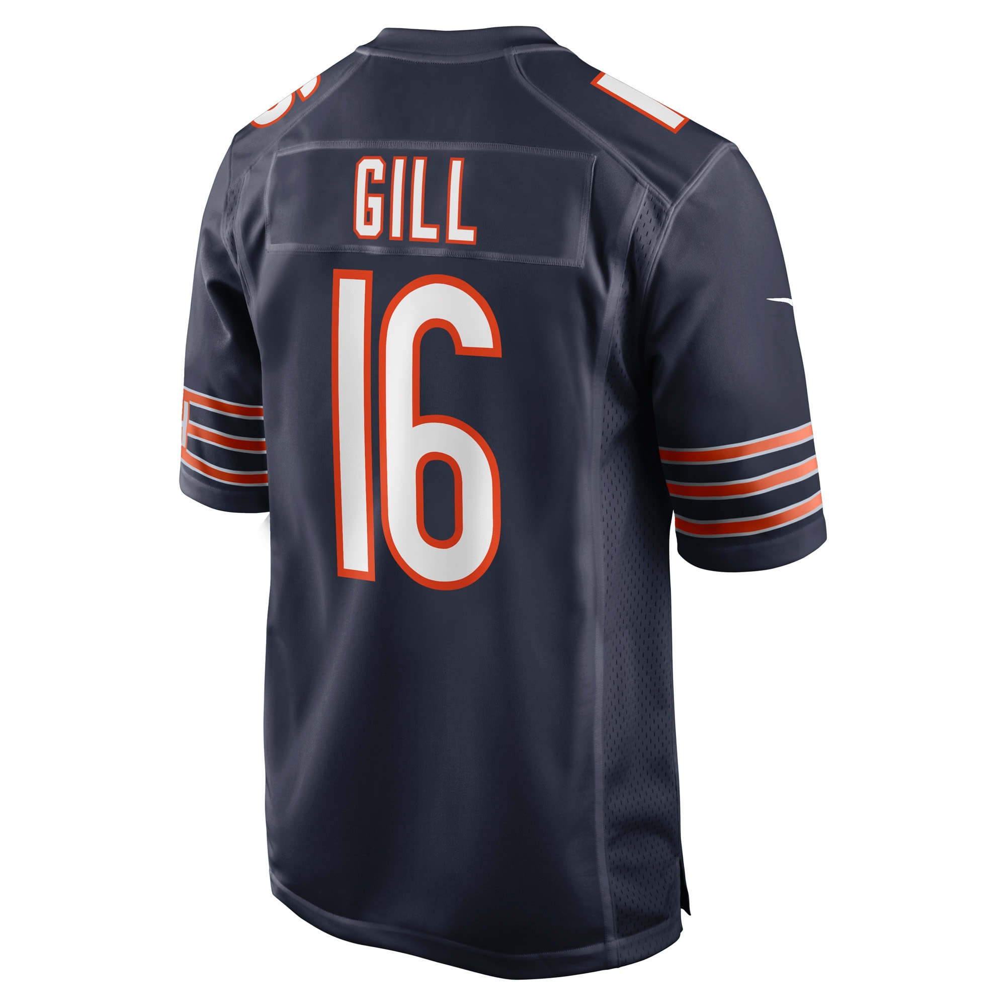 Chicago Bears Trenton Gill Navy Game Player NFL Jersey Men's