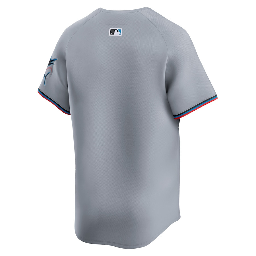 Miami Marlins Road Limited Gray MLB Jersey Men's