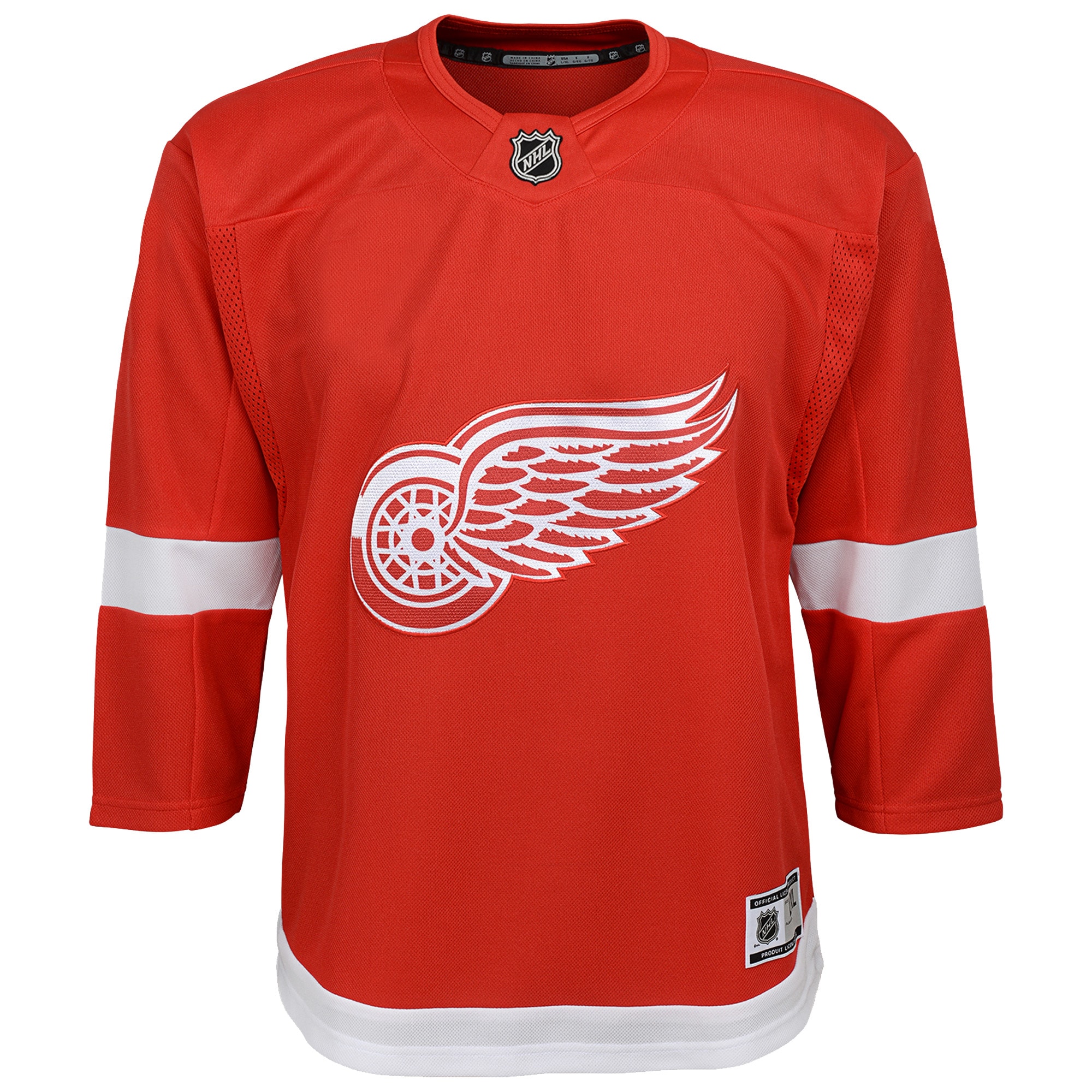 Detroit Red Wings Red Home Blank Premier NHL Jersey Youth