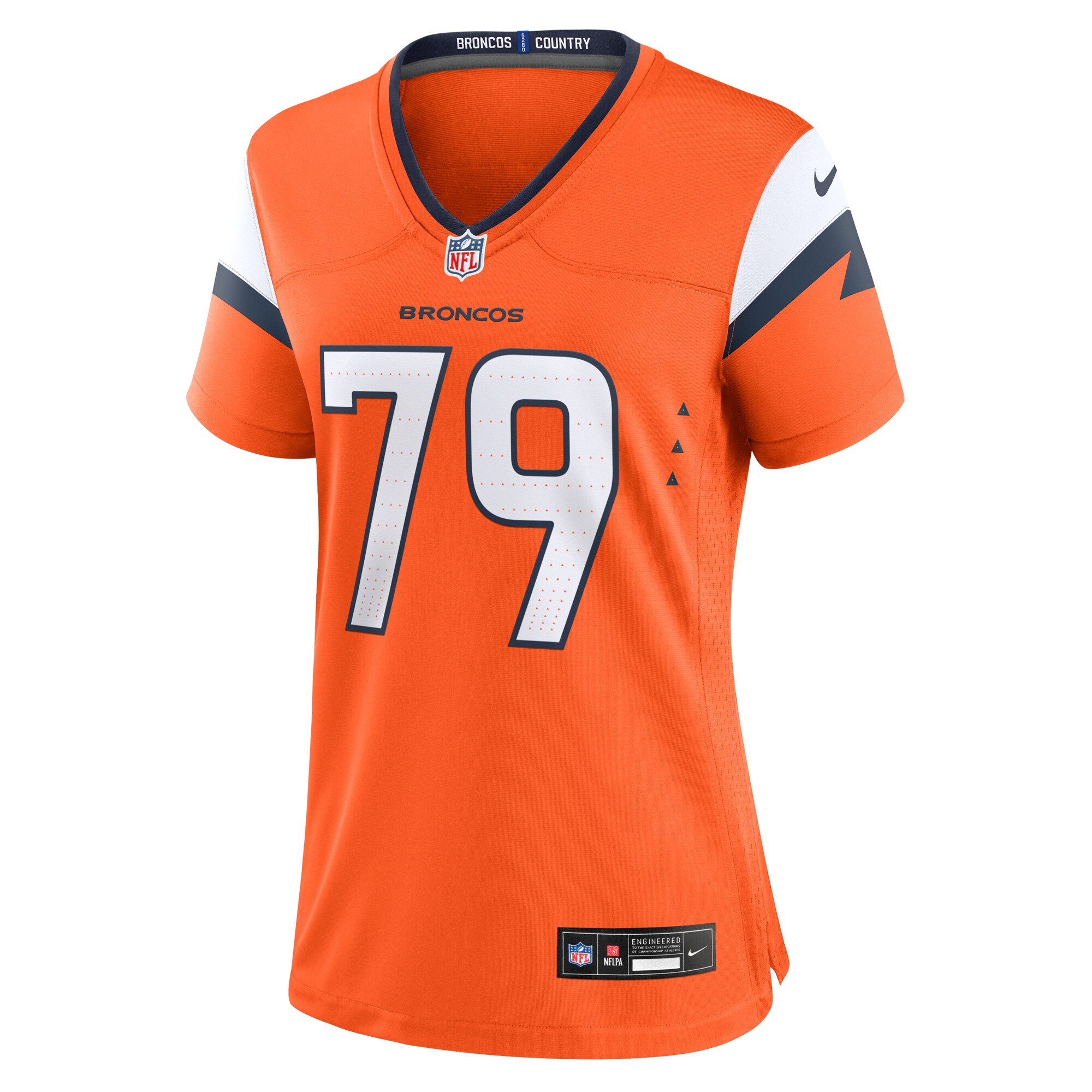 Denver Broncos Matt Peart Orange Team Game NFL Jersey Women's