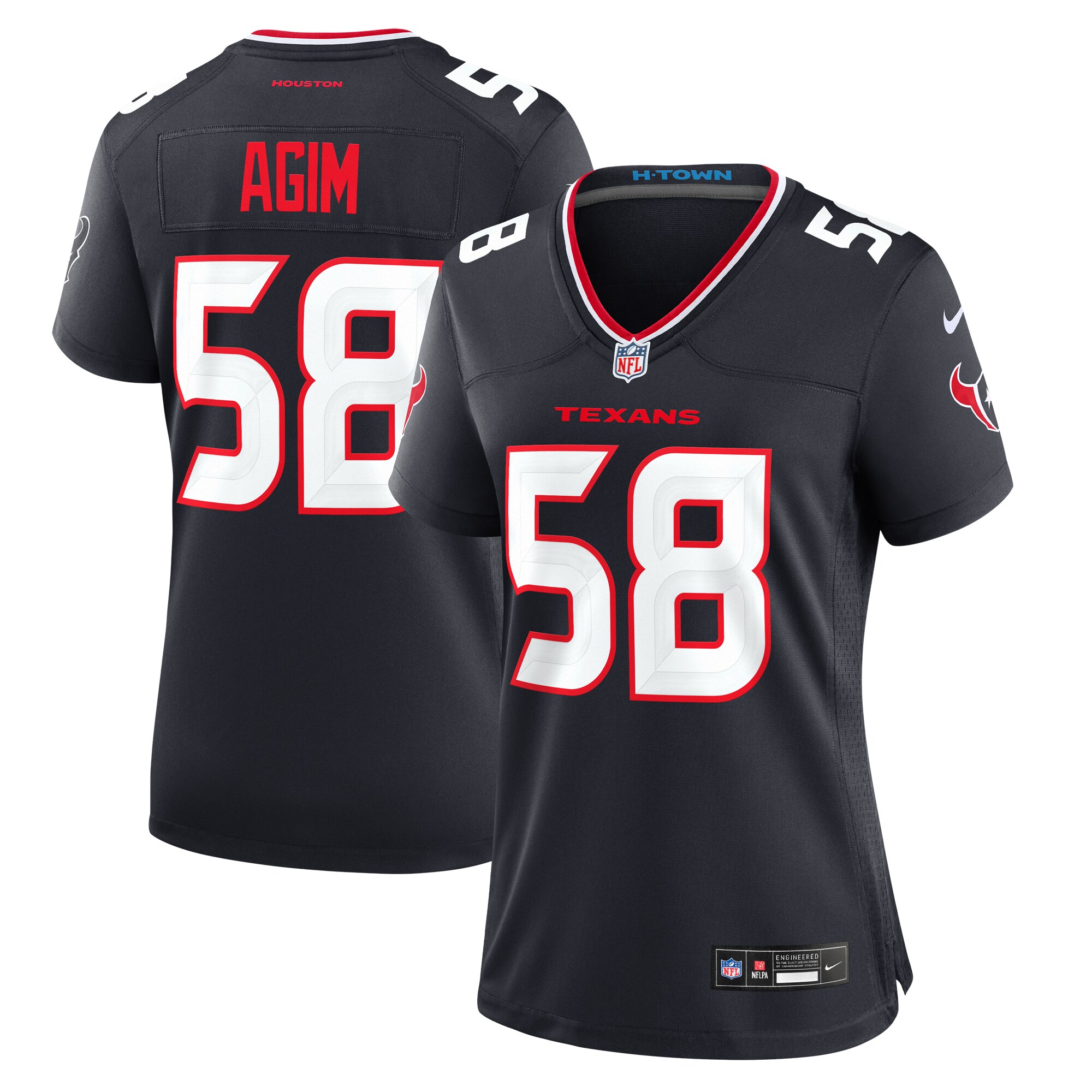 Houston Texans McTelvin Agim Navy Team Game NFL Jersey Women's